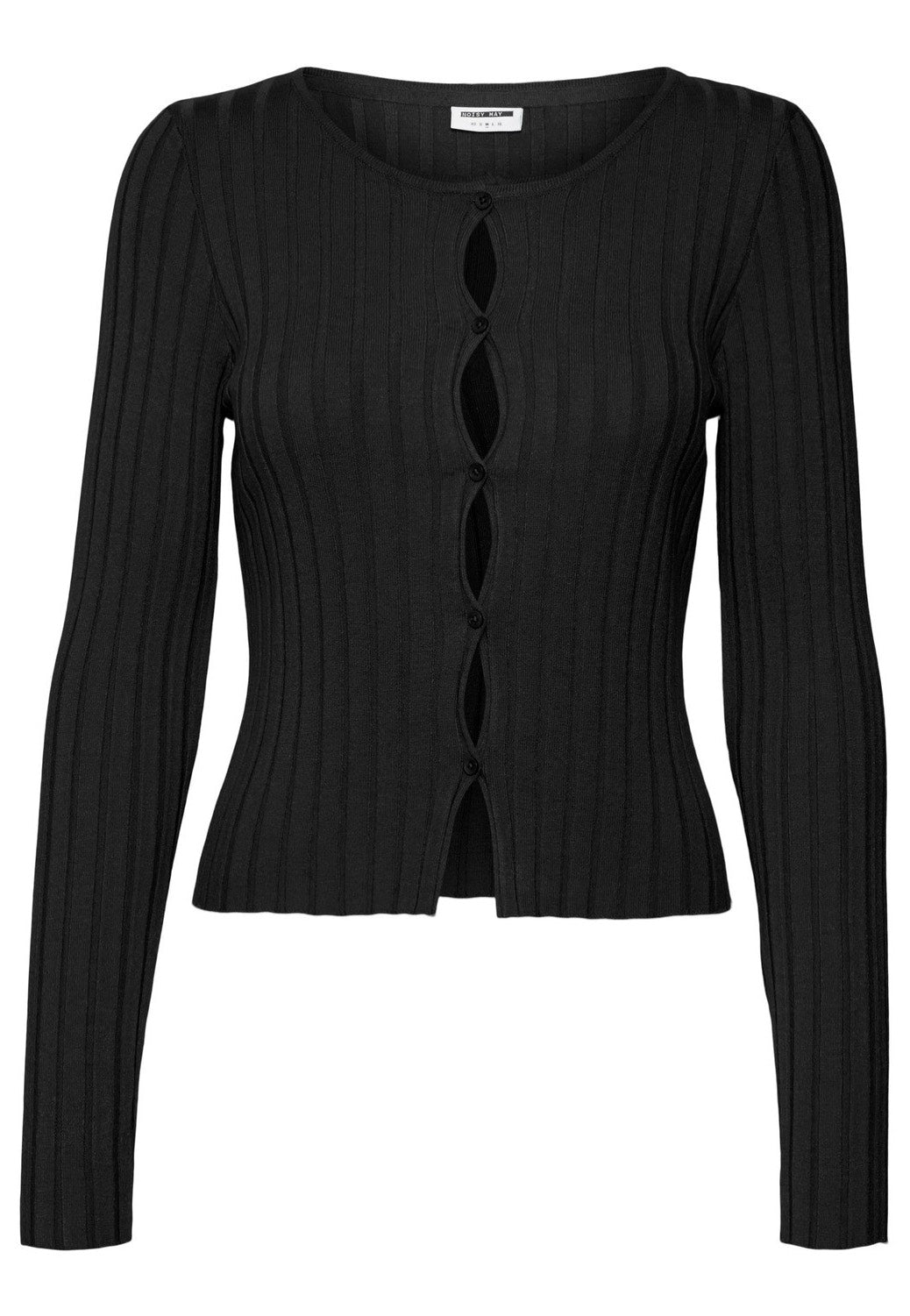 Noisy May - Frey Boatneck Cut Out Black - Cardigan | Women-Image