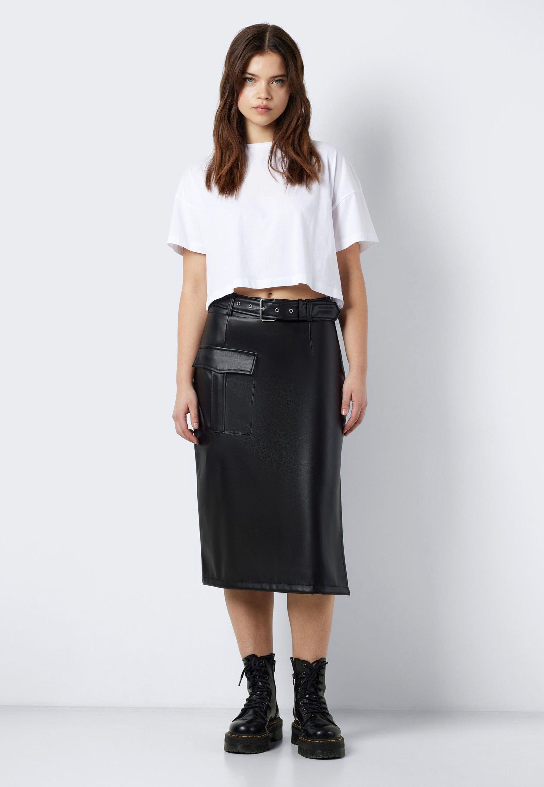 Noisy May - Paula Midi Cargo Black - Skirt | Women-Image