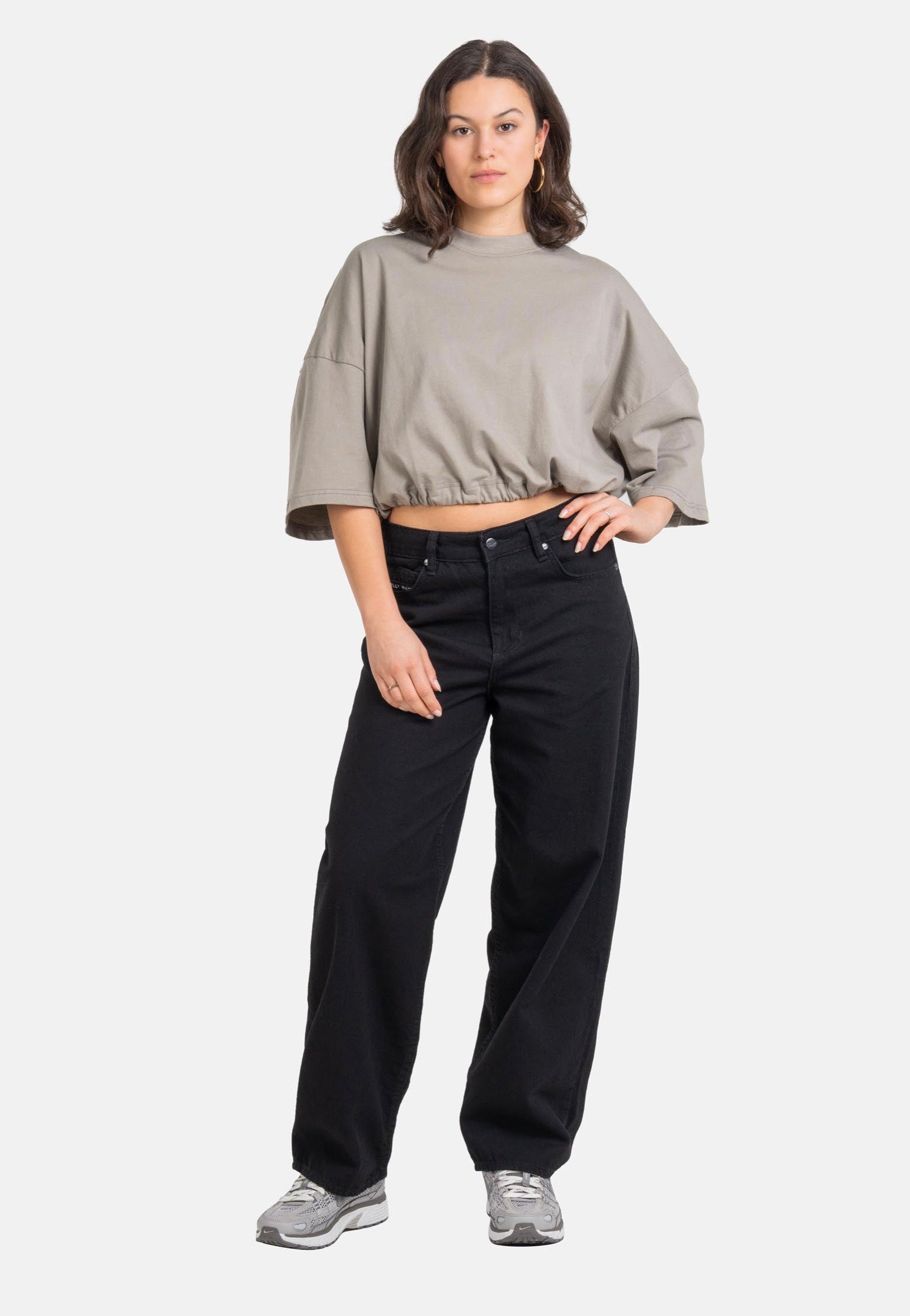 REELL - Women Chloé Baggy Intense Black - Jeans | Women-Image