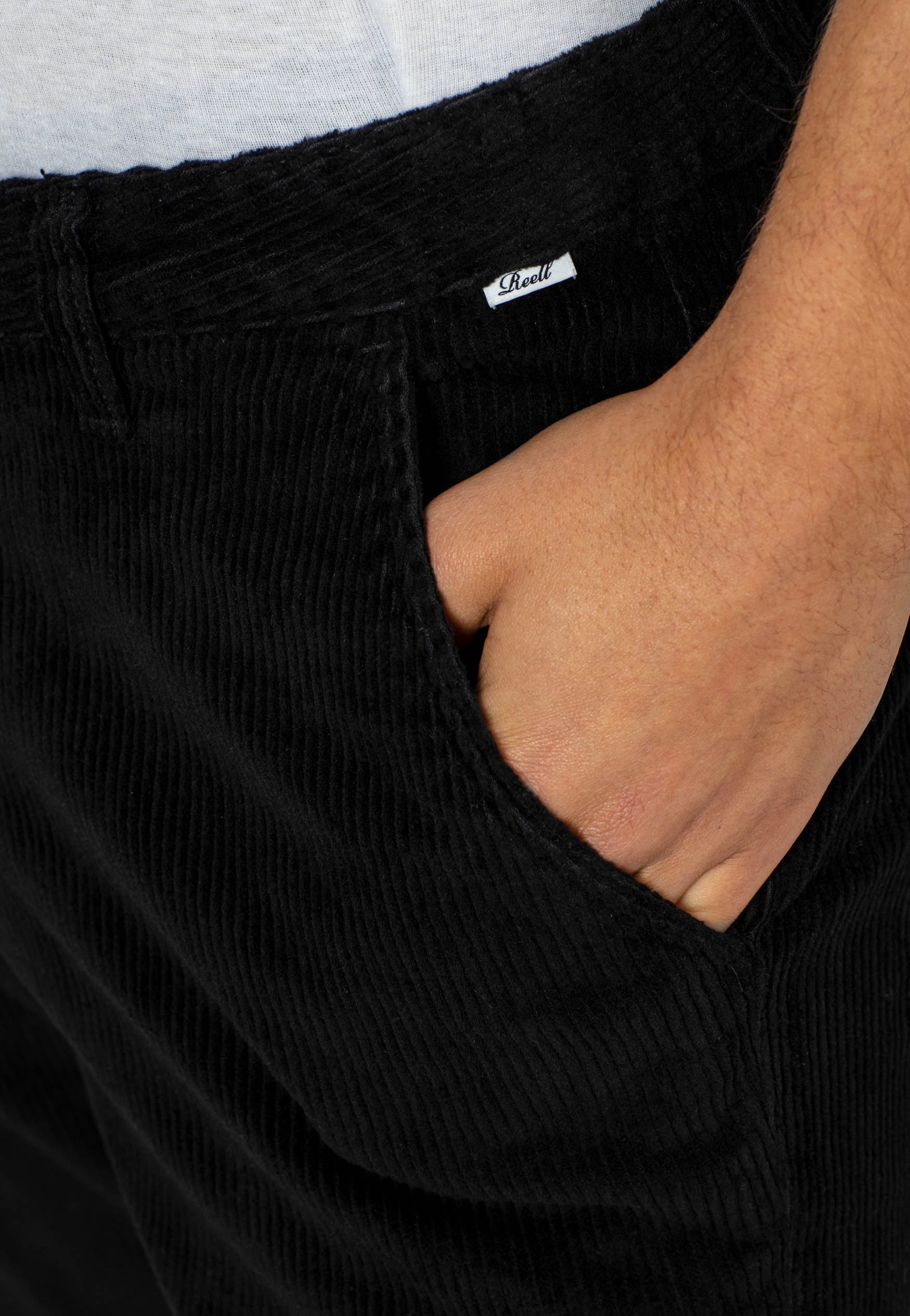 REELL - Regular Flex Chino Black Cord - Pants | Men-Image