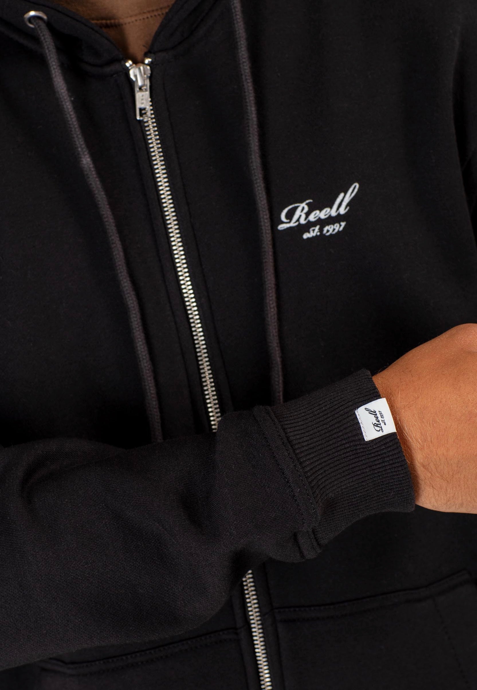 REELL - Staple Logo Deep Black - Zipper | Men-Image