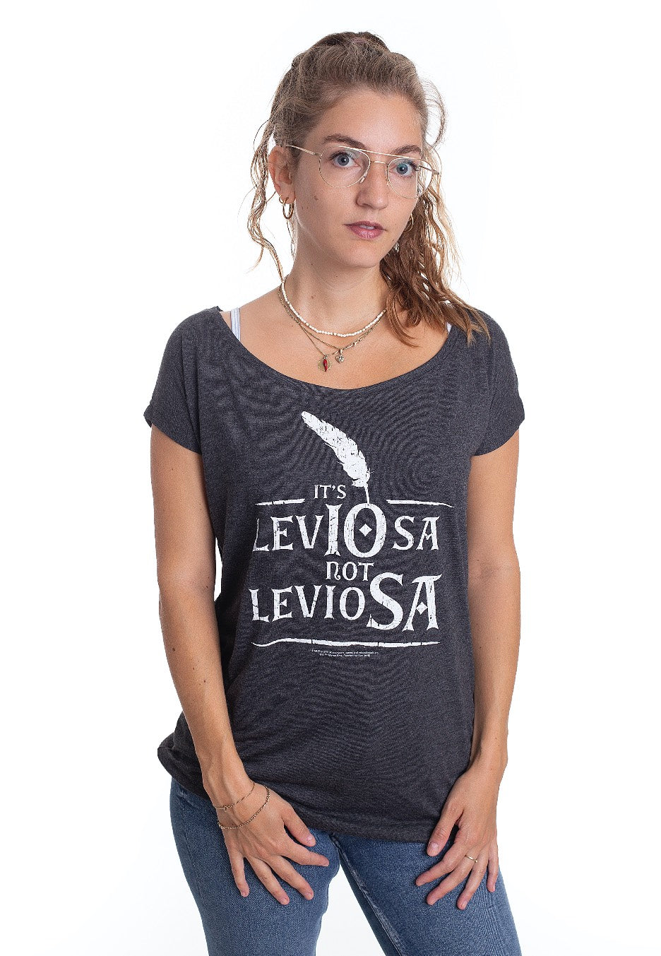 Harry Potter - Leviosa Loose Grey - Girly | Women-Image