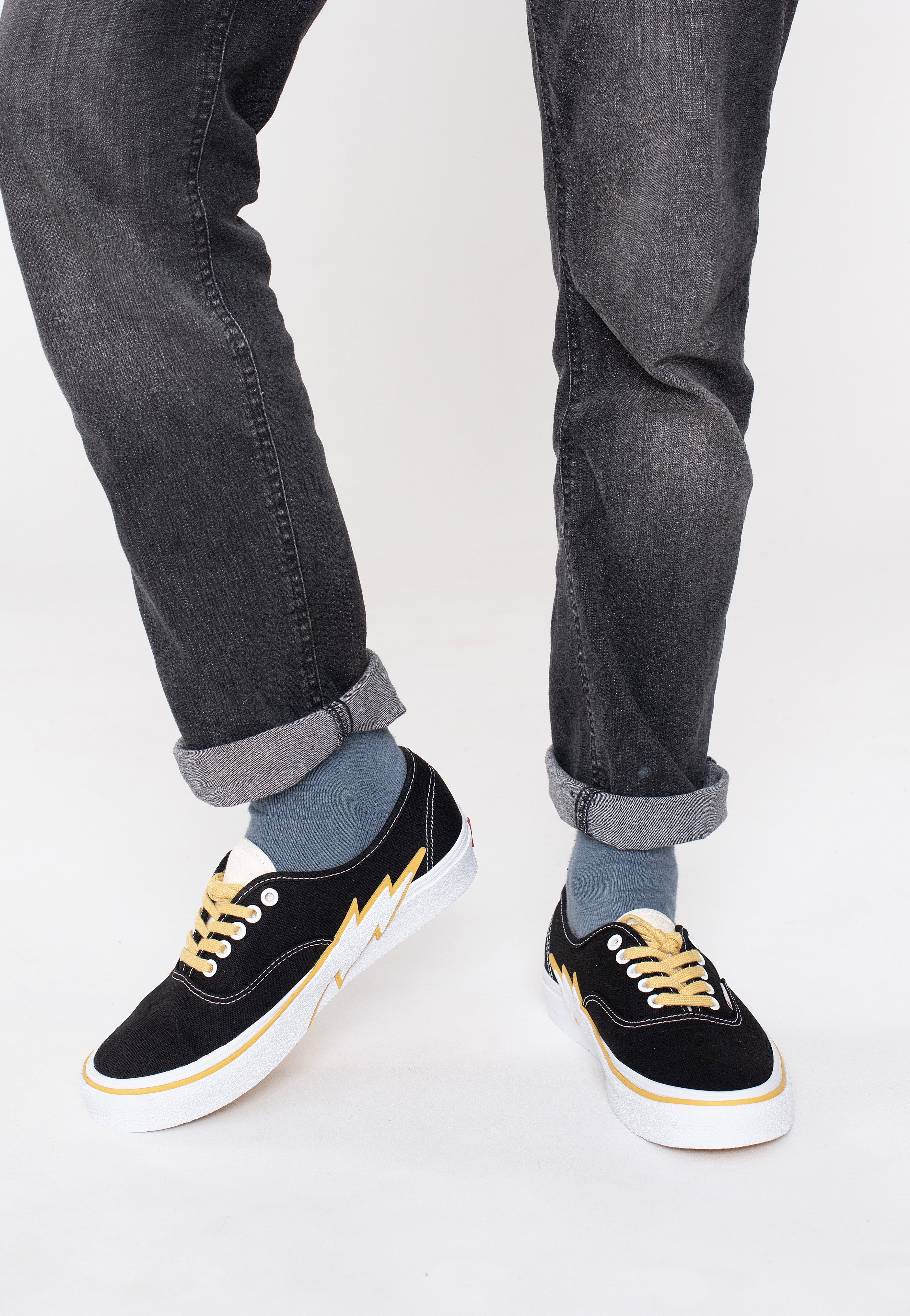 Vans - Authentic Bolt Black/Yellow - Shoes | Men-Image