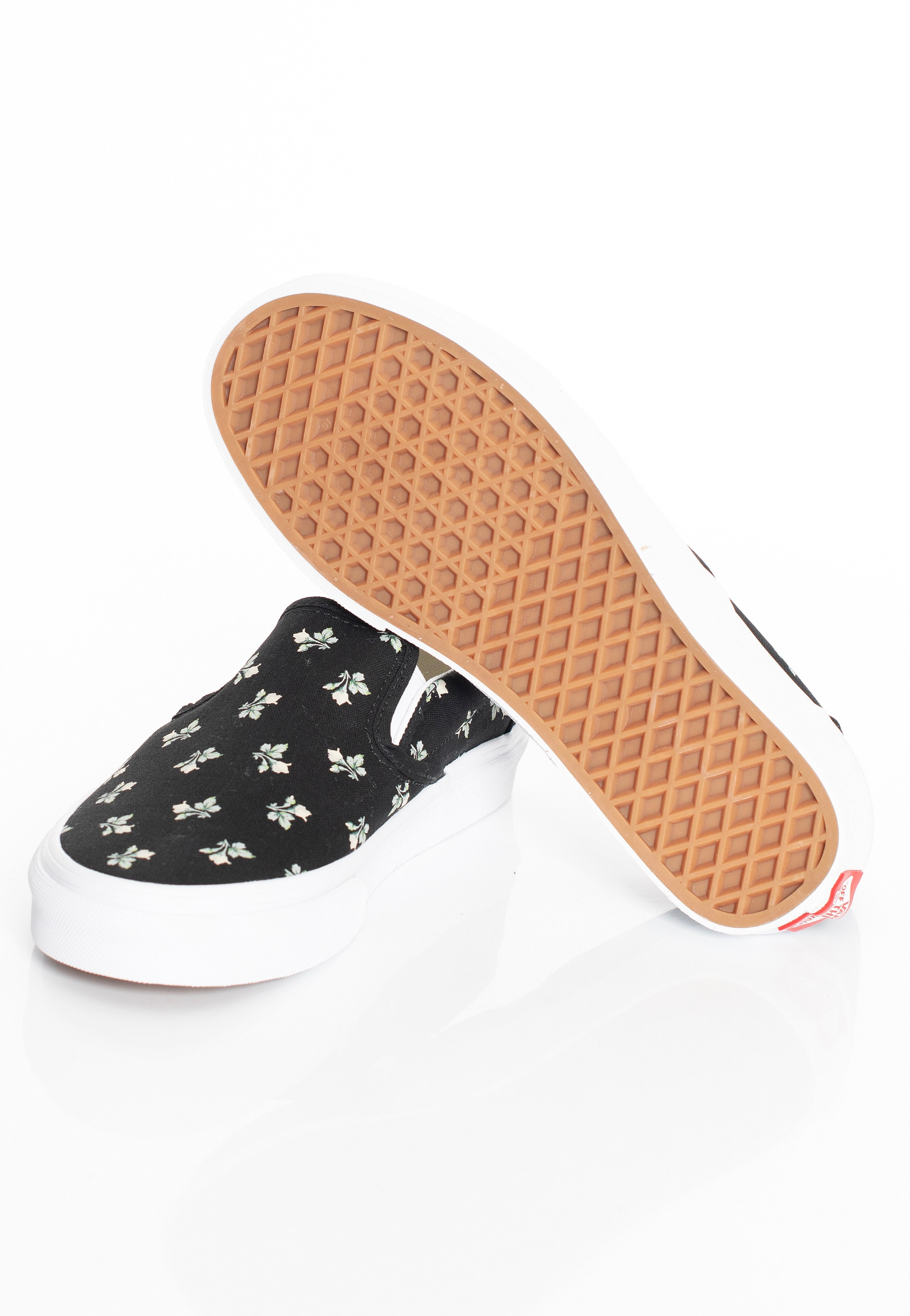 Vans - Classic Slip-On Floral Black - Girl Shoes | Women-Image