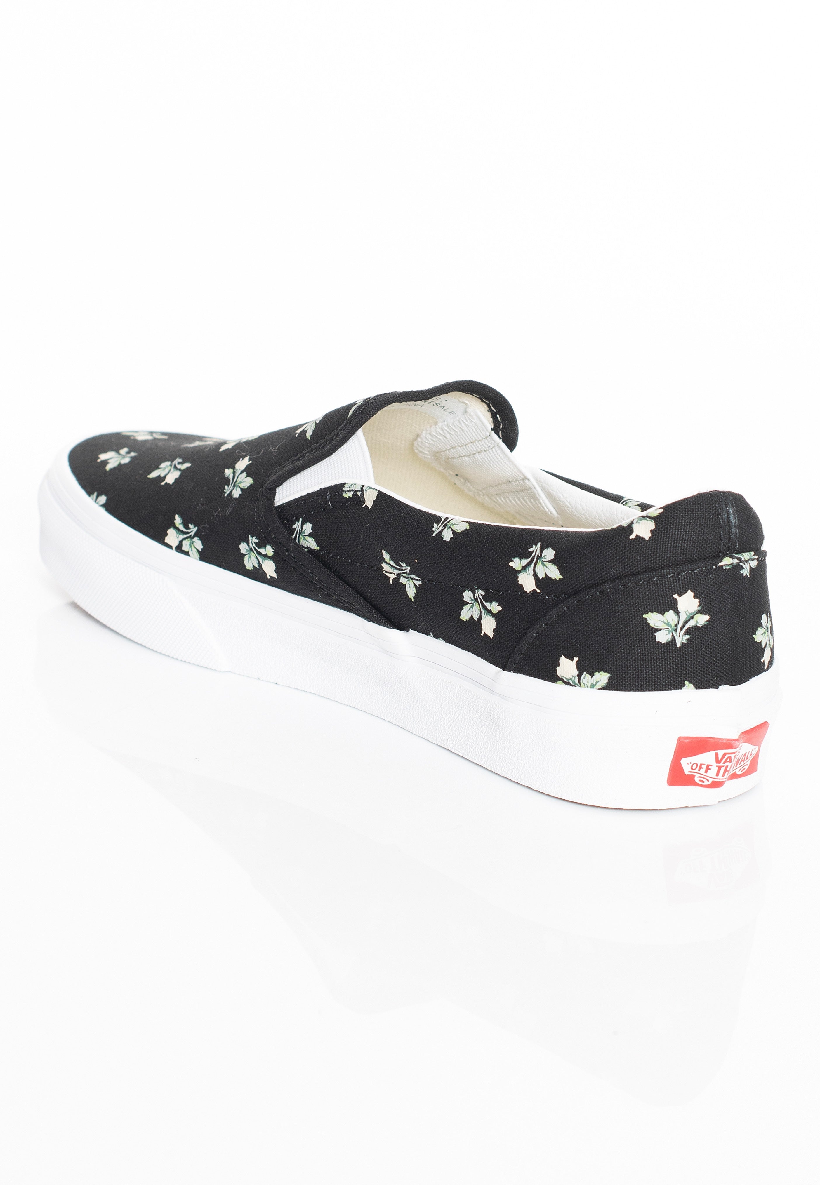 Vans - Classic Slip-On Floral Black - Girl Shoes | Women-Image