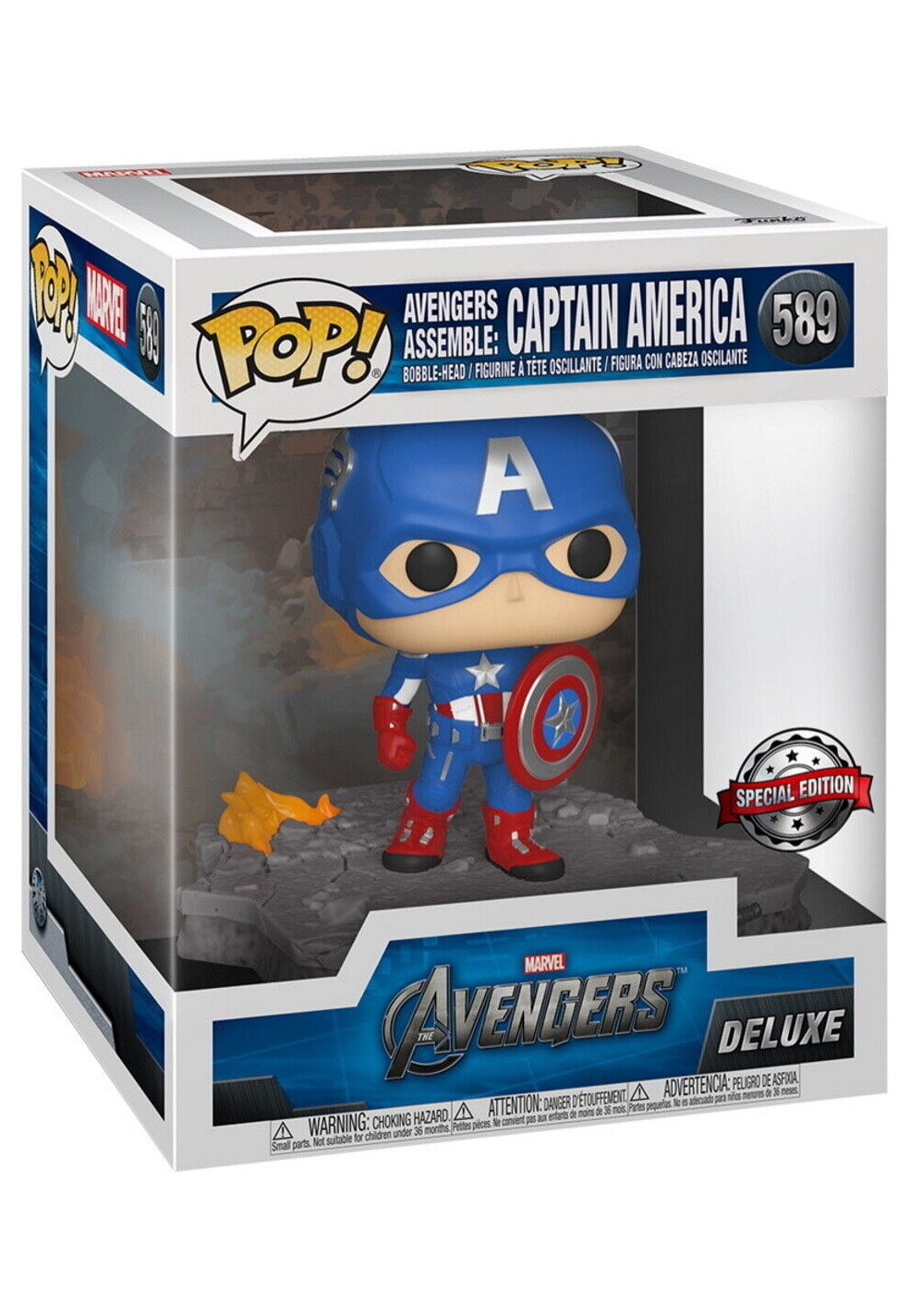 Captain America - Captain America (Assemble) POP! Vinyl Deluxe - Funko Pop | Neutral-Image