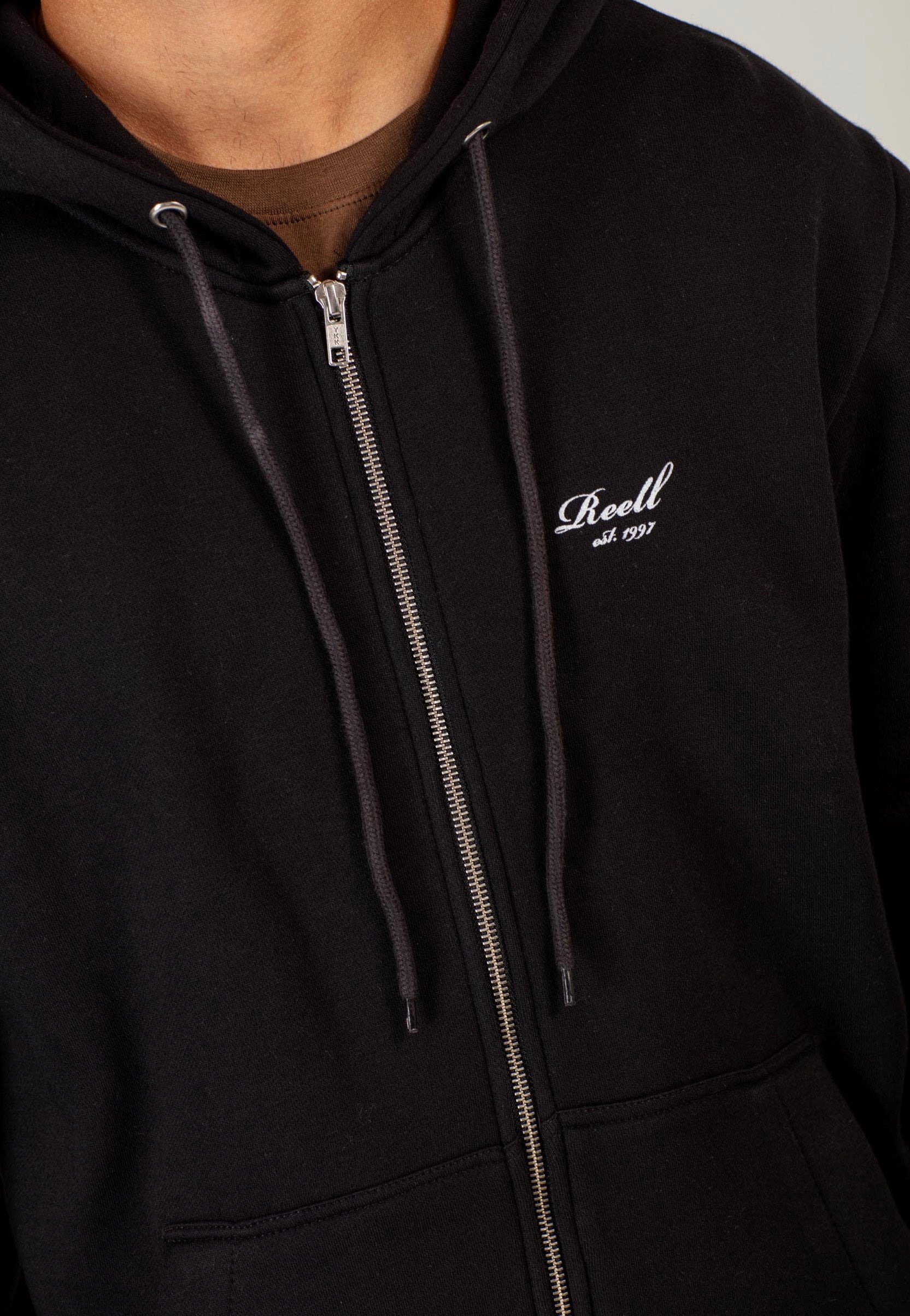 REELL - Staple Logo Deep Black - Zipper | Men-Image