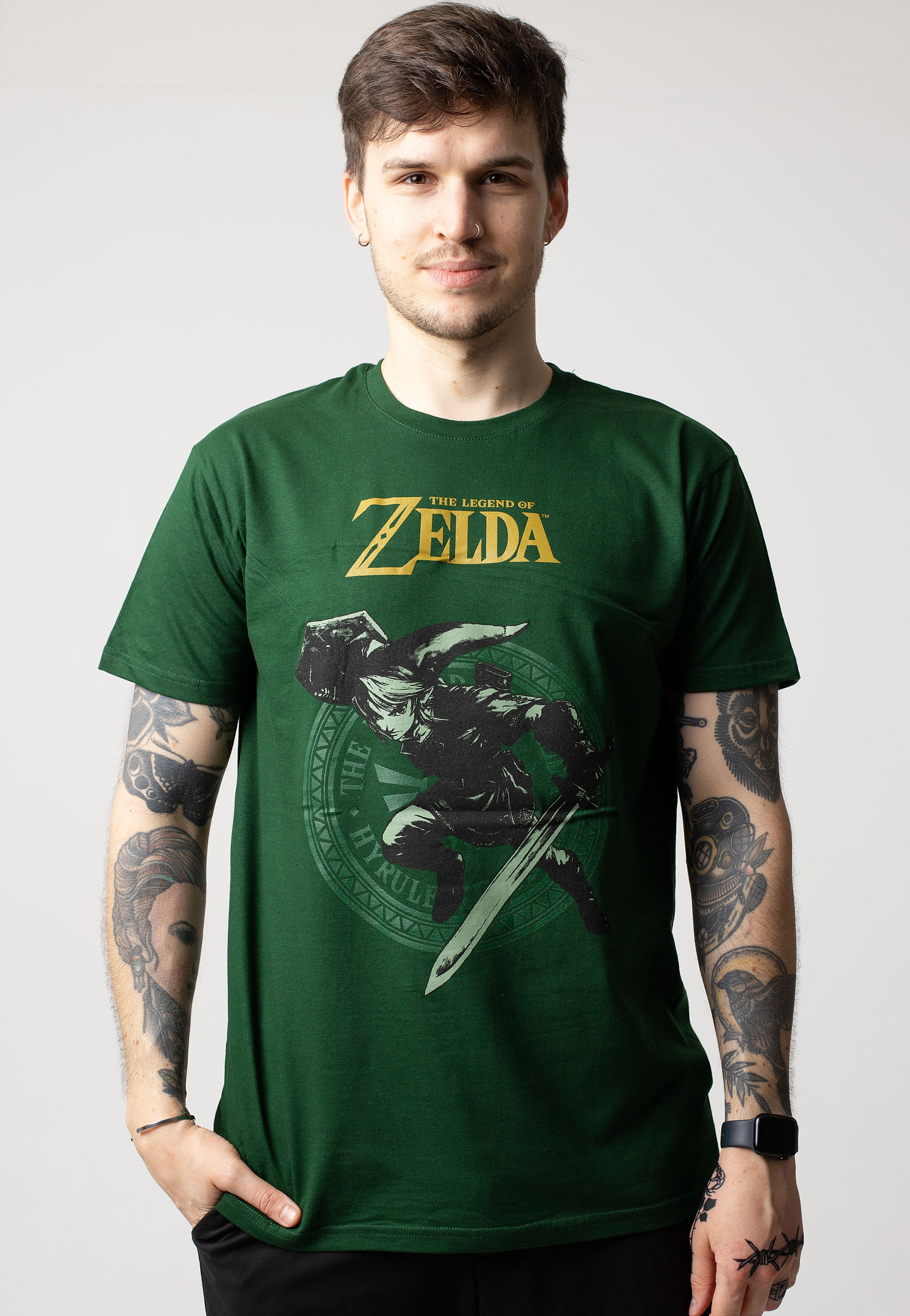 The Legend Of Zelda - Link Pose Green - T-Shirt | Men-Image