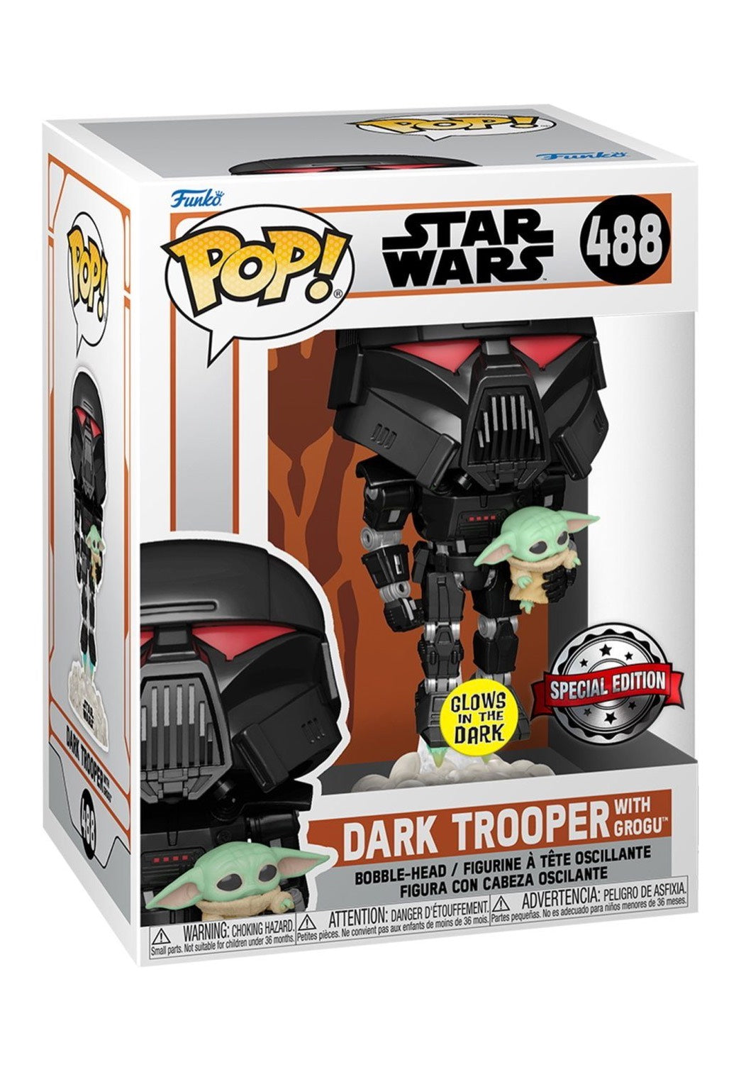 The Mandalorian - Dark Trooper w/Child (GW) POP! Bobble Head - Funko Pop | Neutral-Image