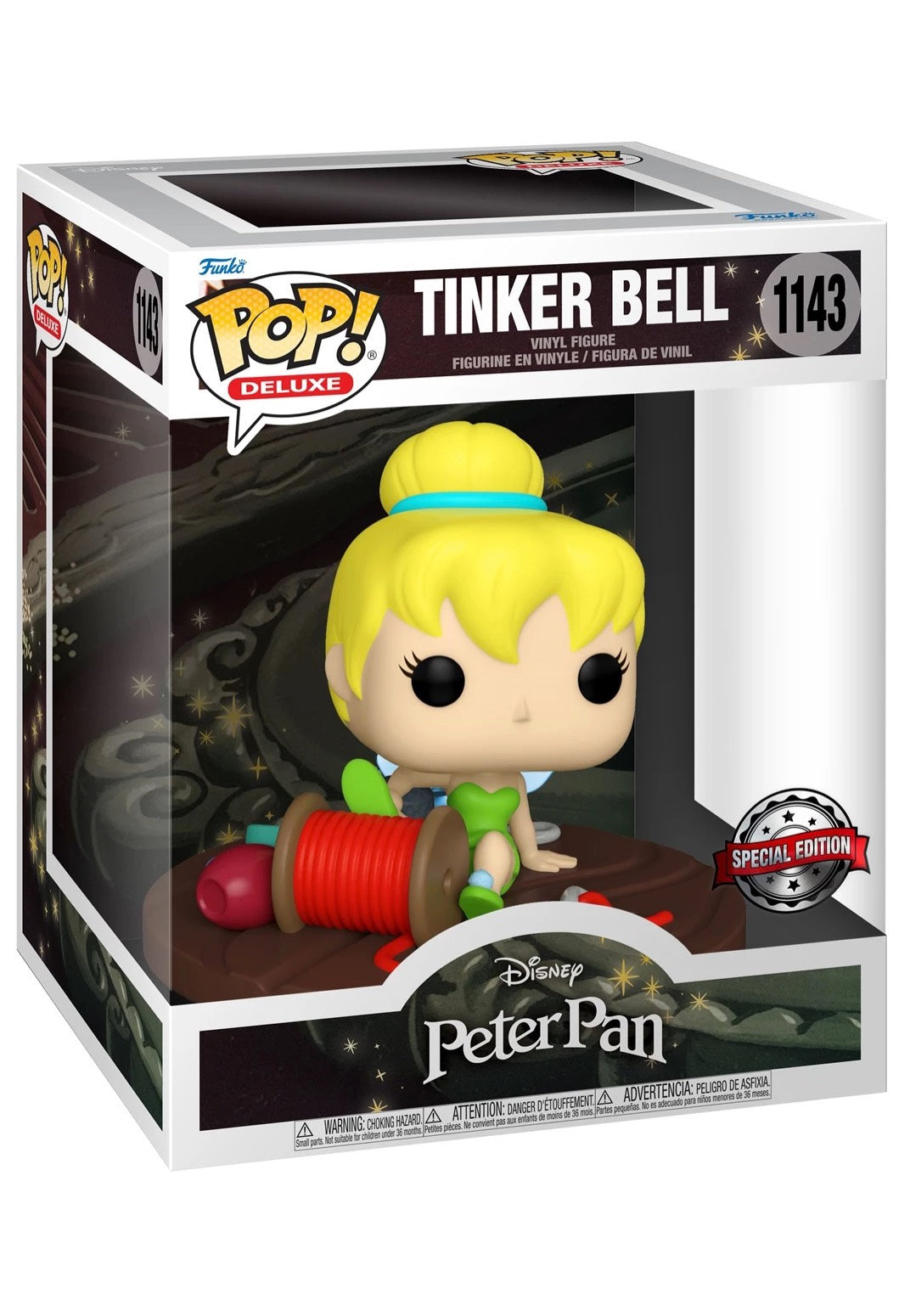 Peter Pan - Tinker Bell On Spool POP! Vinyl Deluxe - Funko Pop | Neutral-Image