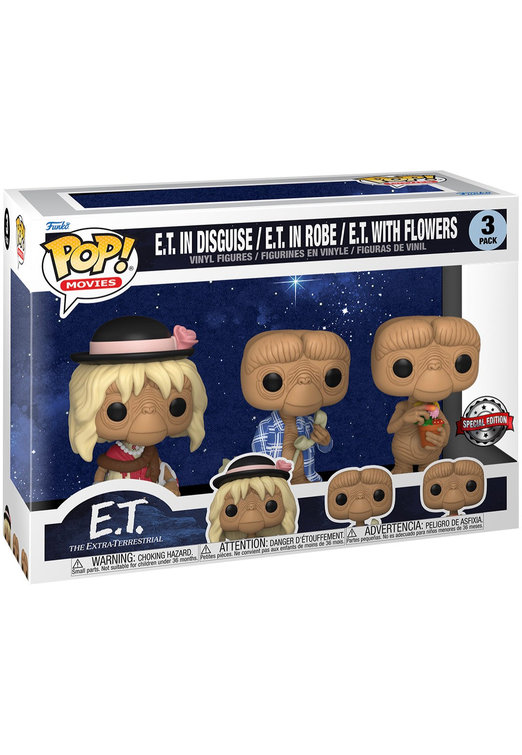 E.T. The Extra Terrestrial - E.T. 3PK POP! Vinyl - Funko Pop | Neutral-Image