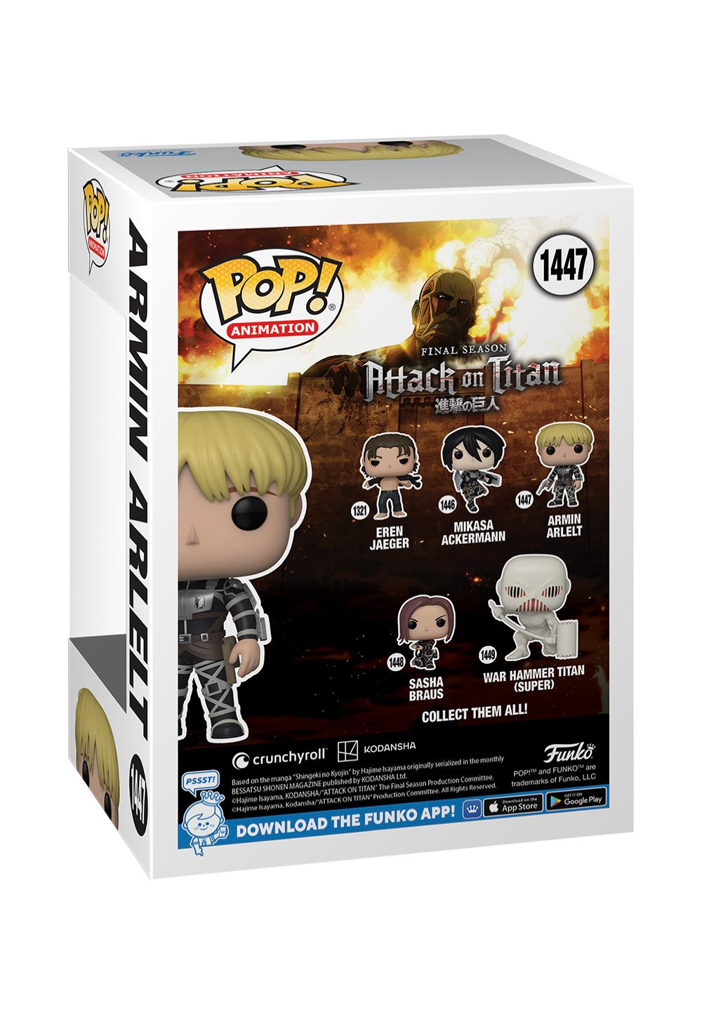 Attack On Titan - Season 5: Armin Arlert w/Chase POP! Vinyl - Funko Pop | Neutral-Image