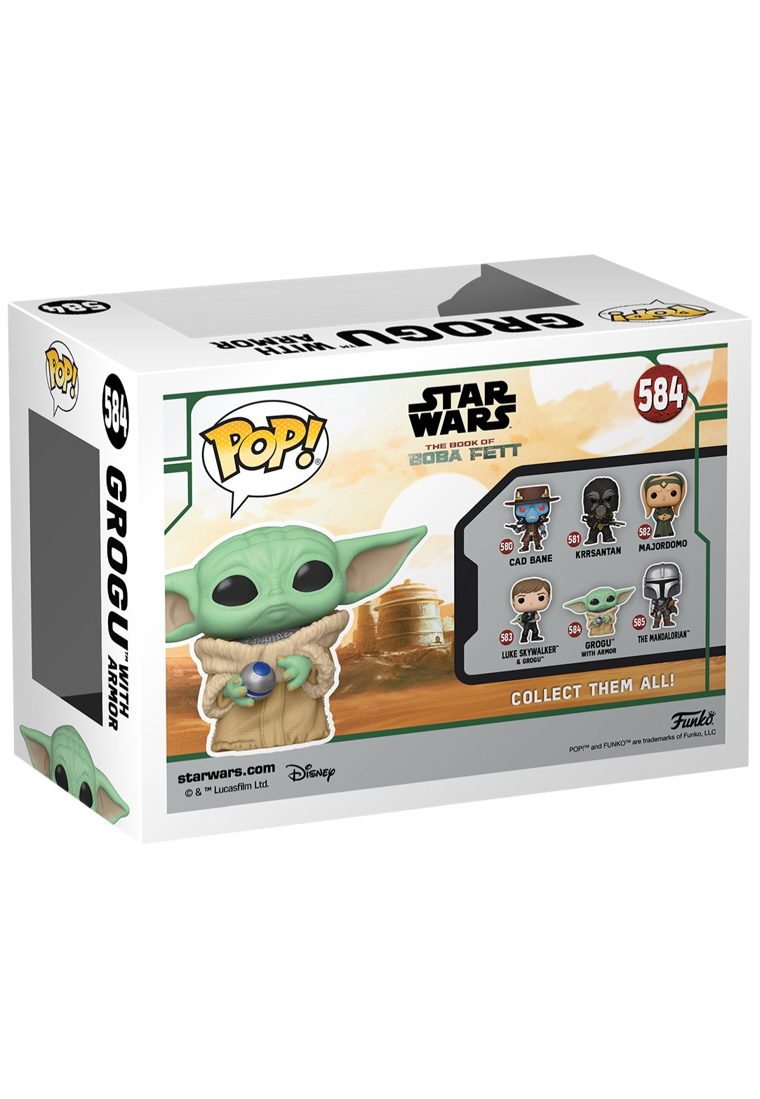 Boba Fett - Grogu w/Armor POP! Bobble Head - Funko Pop | Neutral-Image