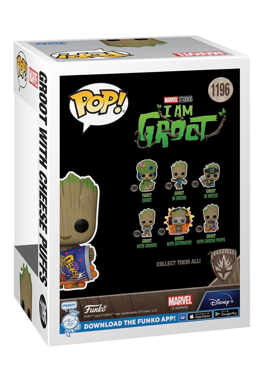 Guardians Of The Galaxy - Groot w/Cheese Puffs POP! Bobble-Head - Funko Pop | Neutral-Image