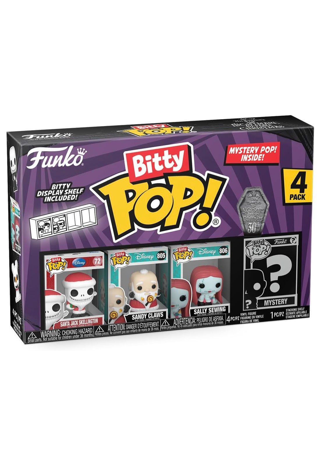 The Nightmare Before Christmas - Santa Jack Bitty POP! 4PK - Funko Pop | Neutral-Image