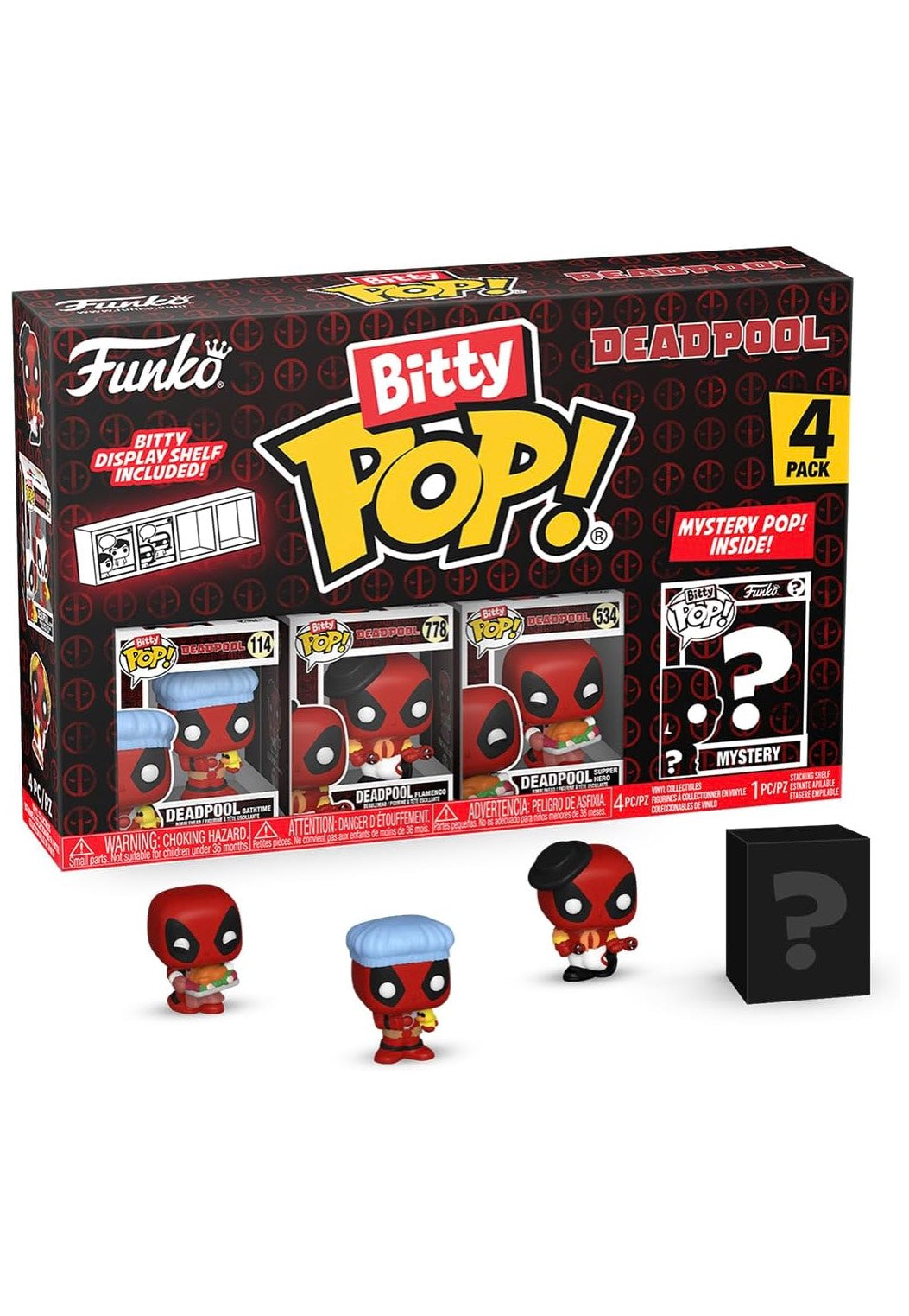 Deadpool - Bathtime Bitty POP! 4PK - Funko Pop | Neutral-Image