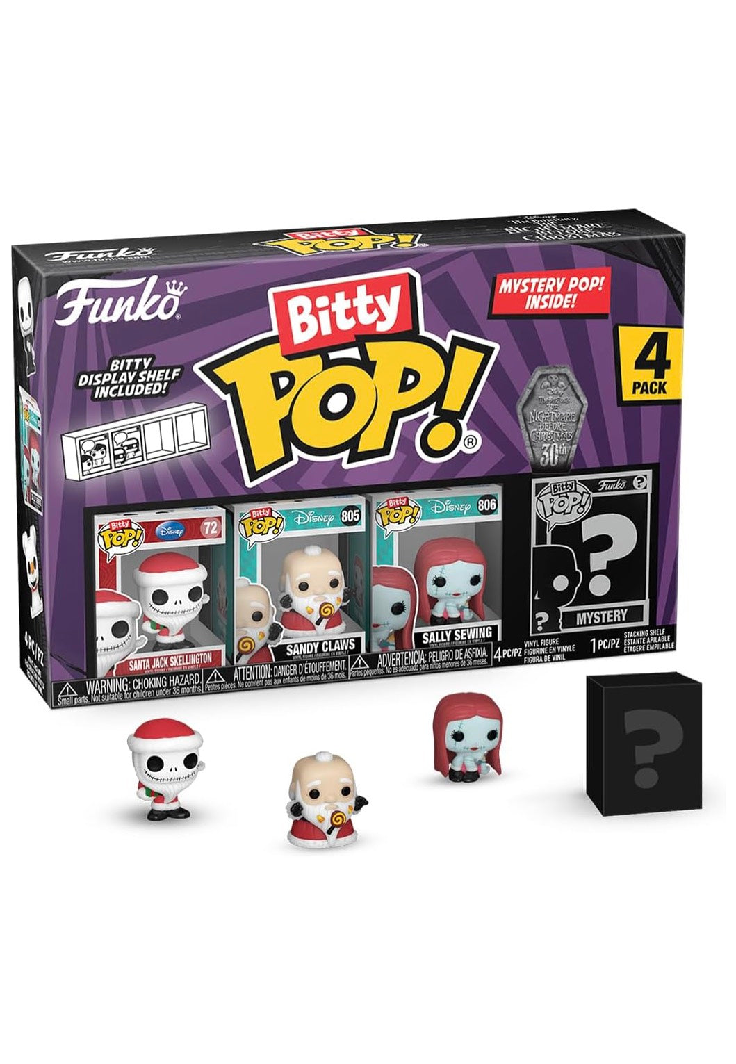 The Nightmare Before Christmas - Santa Jack Bitty POP! 4PK - Funko Pop | Neutral-Image