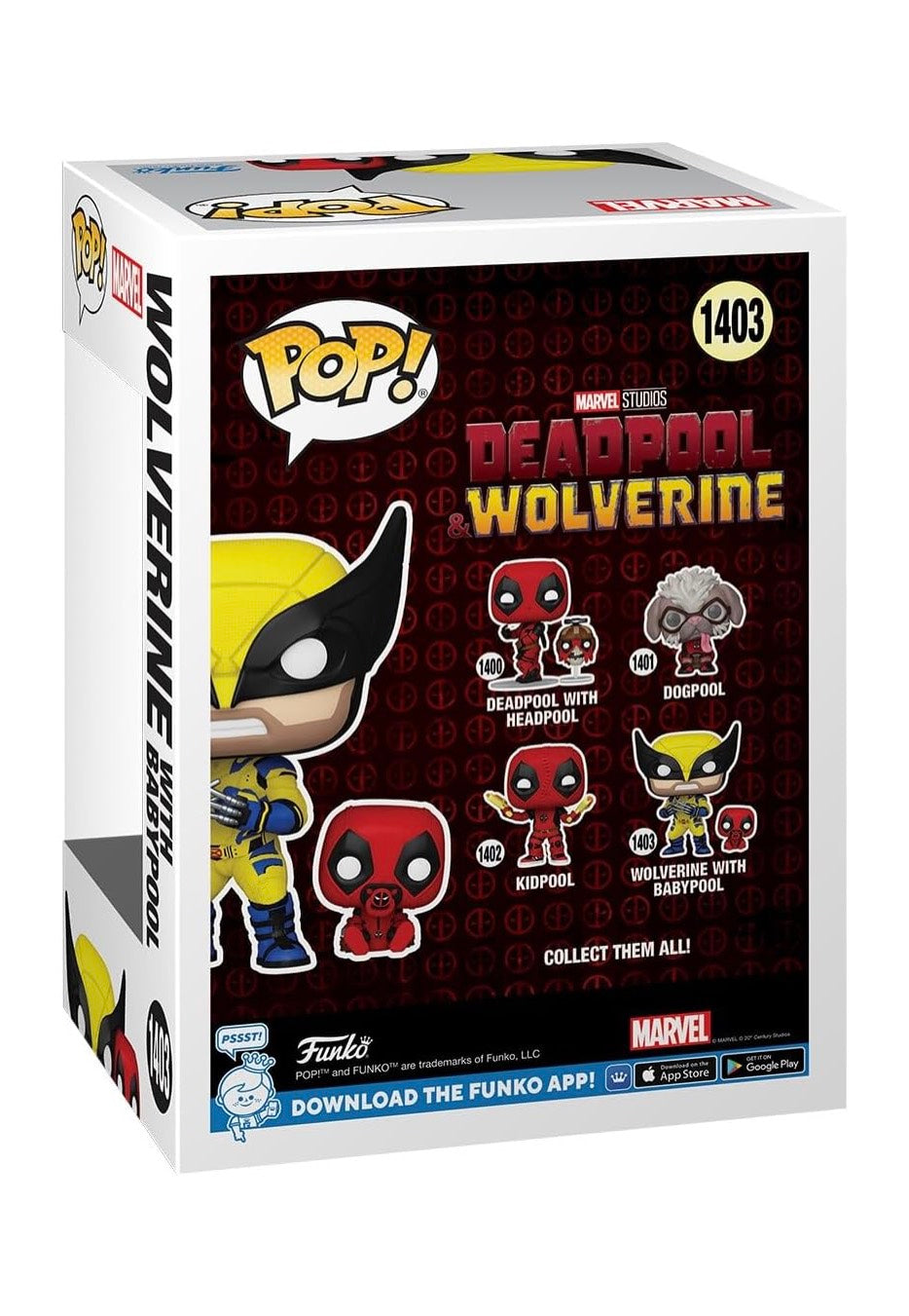 Deadpool - Deadpool 3: Wolverine w/ Babypool POP! Bobble Head - Funko Pop | Neutral-Image