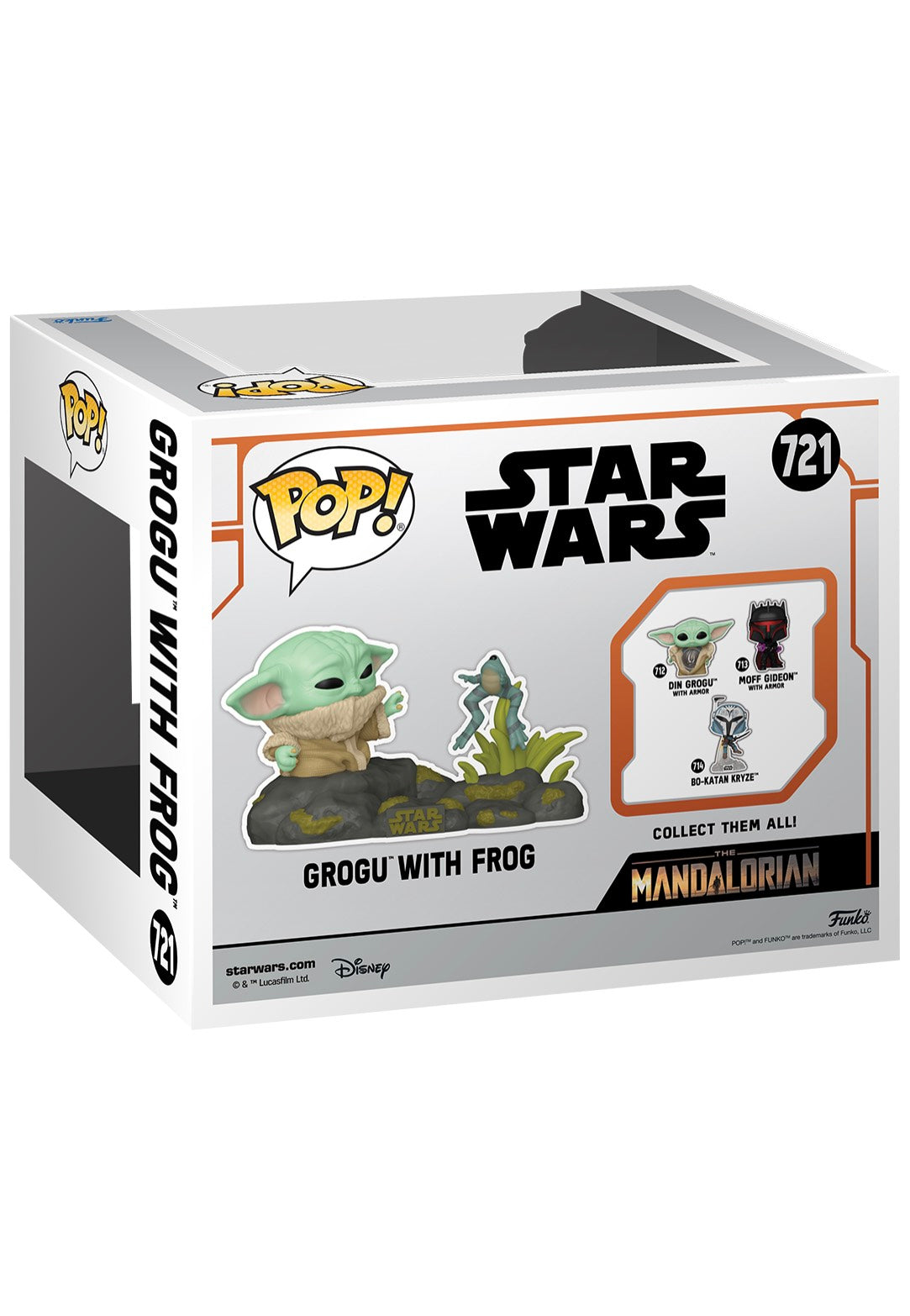 The Mandalorian - Din Grogu w/ Frog POP! Deluxe Bobble Head - Funko Pop | Neutral-Image