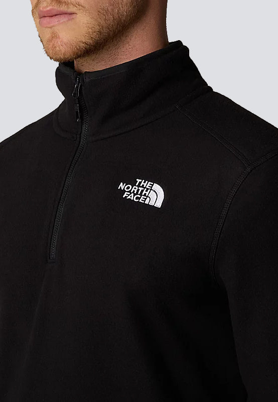 The North Face - 100 Glacier 1/4 Zip Tnf Black - Pullover | Men-Image