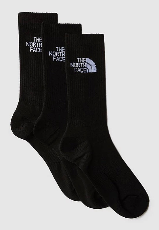 The North Face - Multi Sport Cush Crew Pack Of 3 Tnf Black - Socks | Men-Image