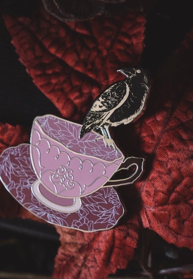 Lively Ghosts - Nevermore Rose Tea (Blush Pink) - Pin | Neutral-Image