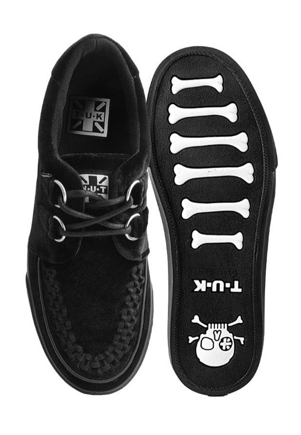 T.U.K. - VLK Sneaker 2 Ring Basic Black Canvas - Girl Shoes | Women-Image