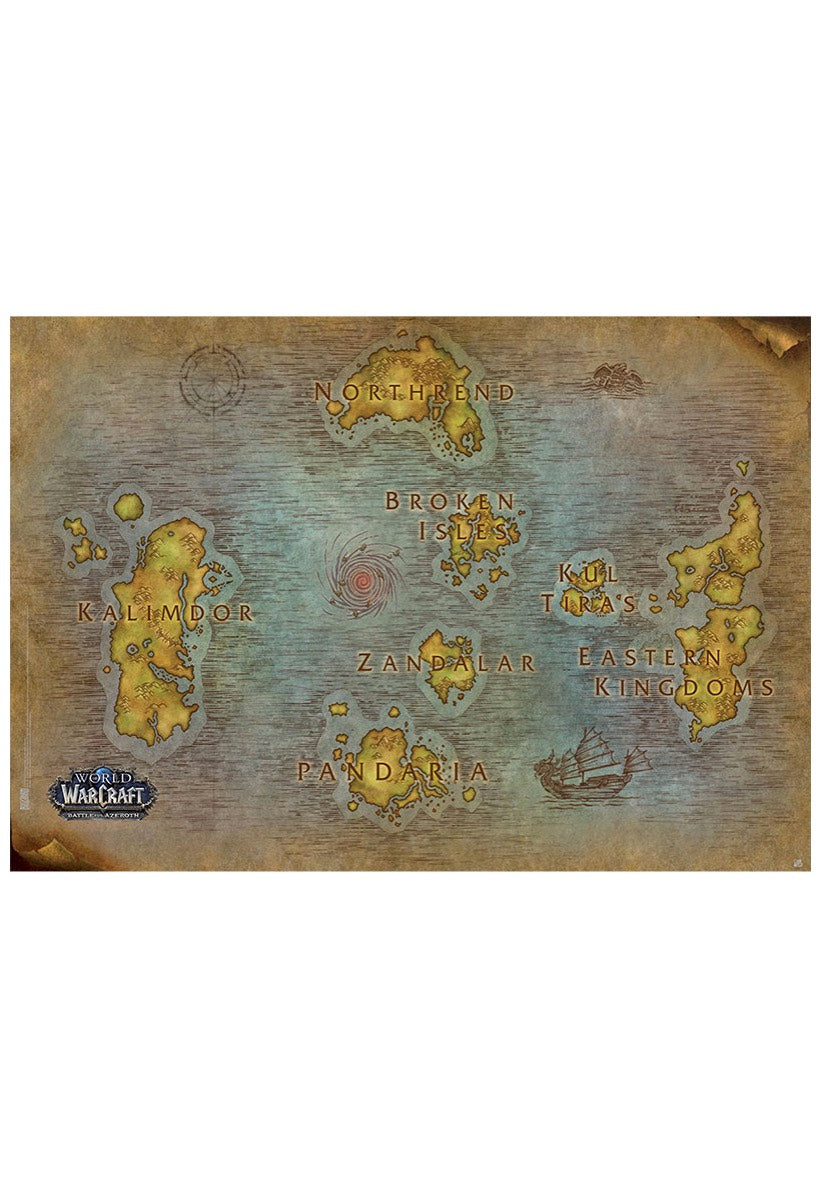 World of Warcraft - Map - Poster | Neutral-Image