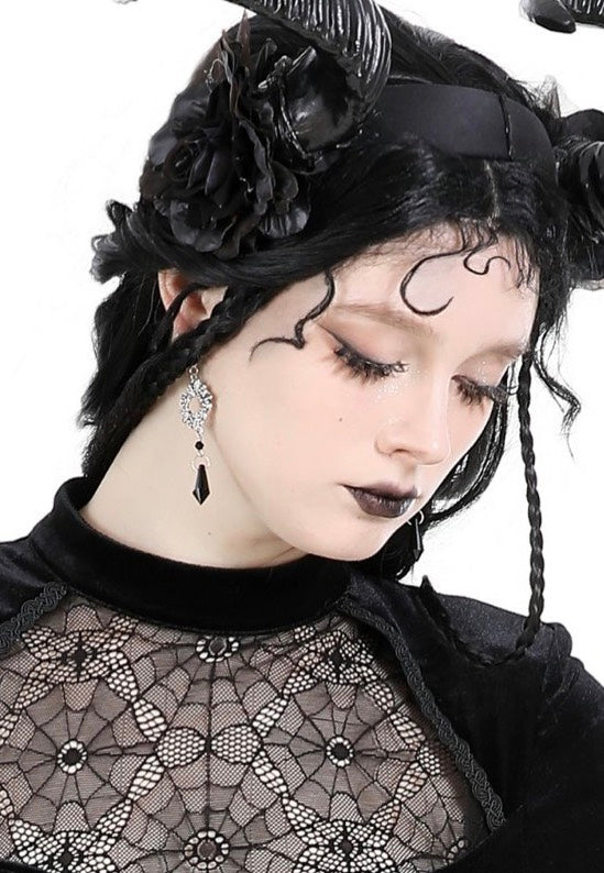 Dark In Love - Gothic Blossom - Earrings | Neutral-Image