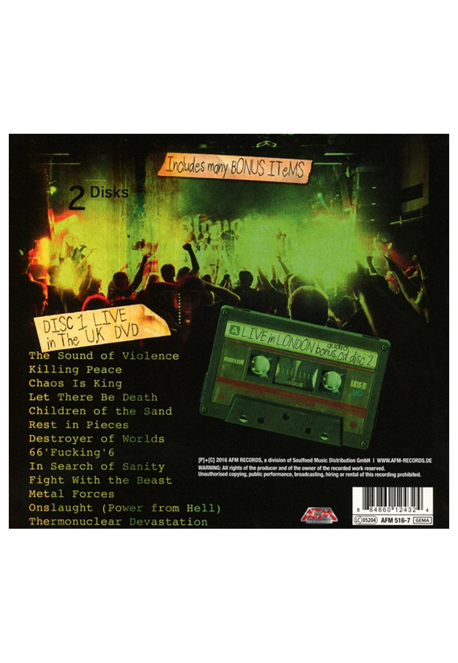 Onslaught - Live At The Slaughterhouse - CD + DVD | Neutral-Image