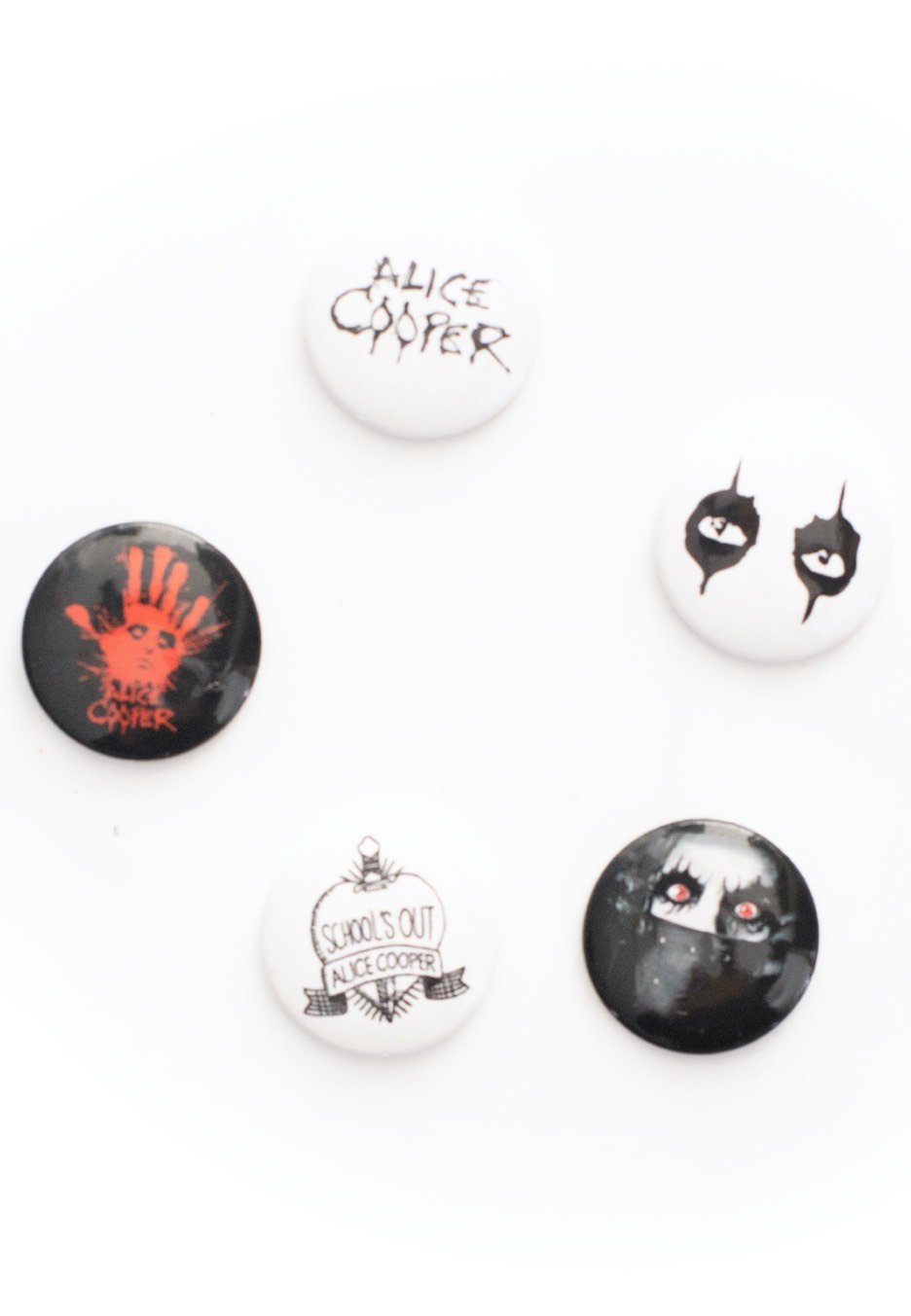 Alice Cooper - Eyes Pack Of 5 - Button Set