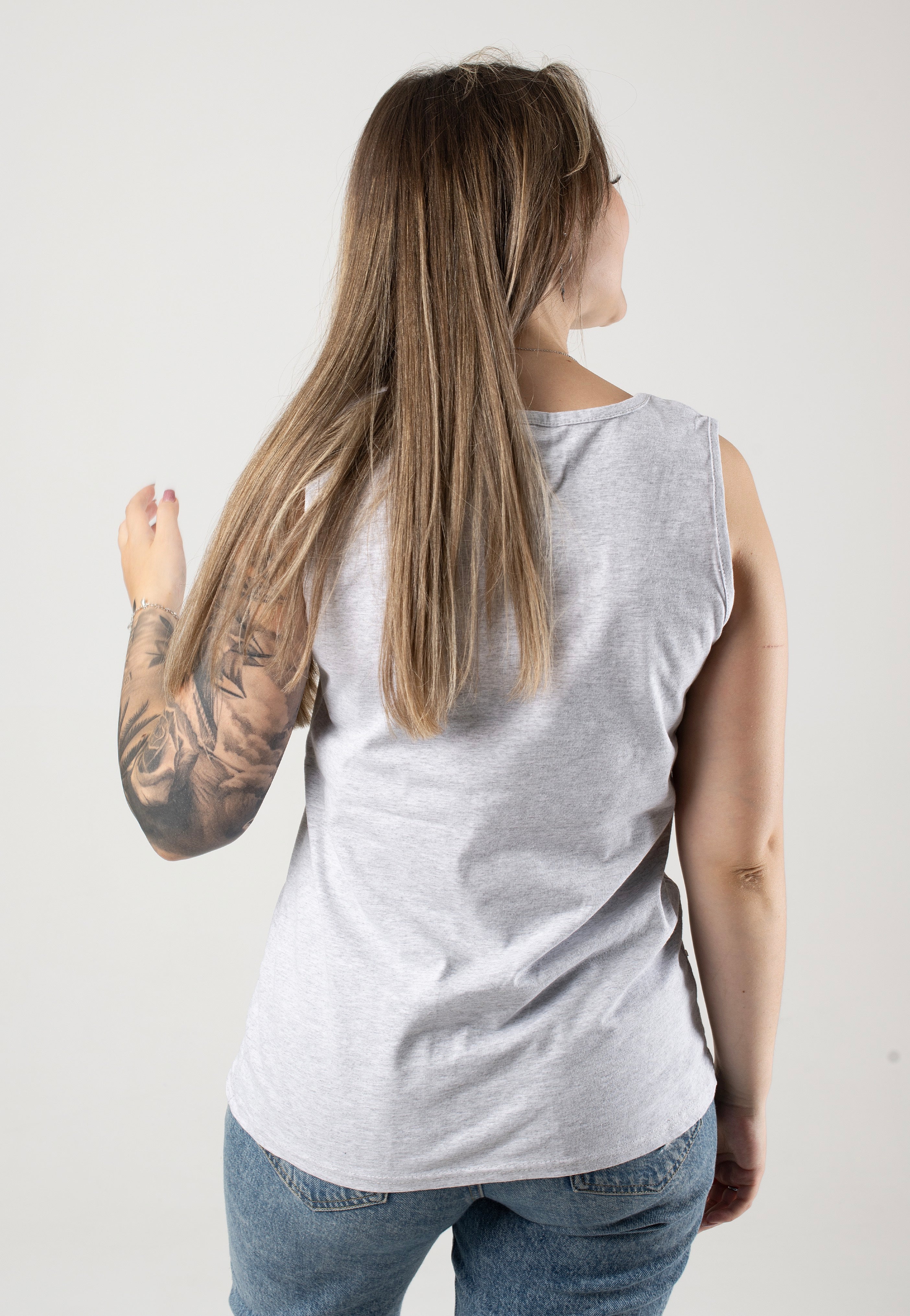 Alice In Wonderland - All Mad Here Grey - Tank | Women-Image