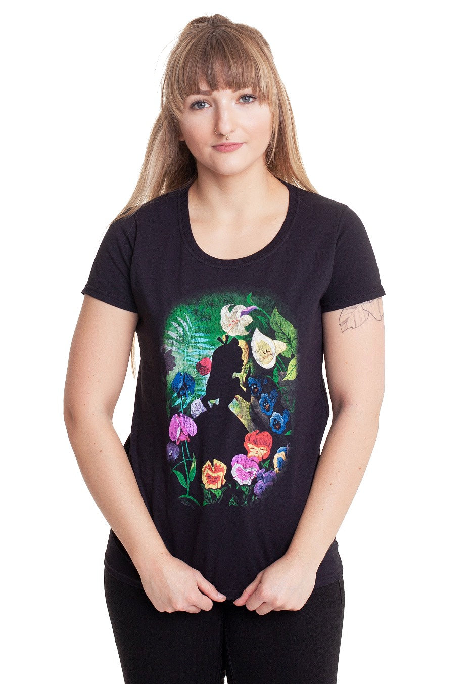 Alice In Wonderland - Black Flower - Girly | Women-Image