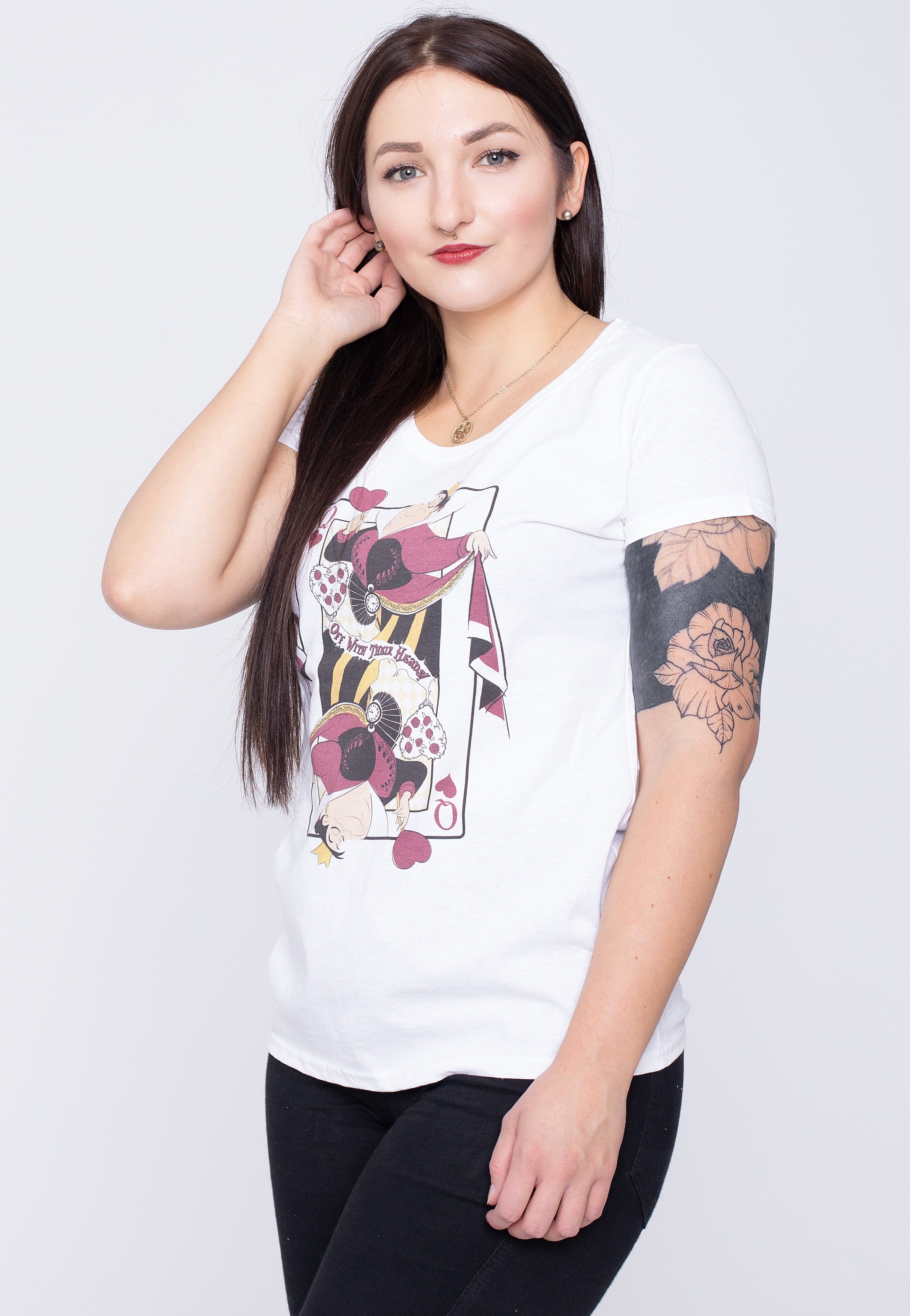 Alice In Wonderland - Queen Of Hearts White - Girly | Women-Image