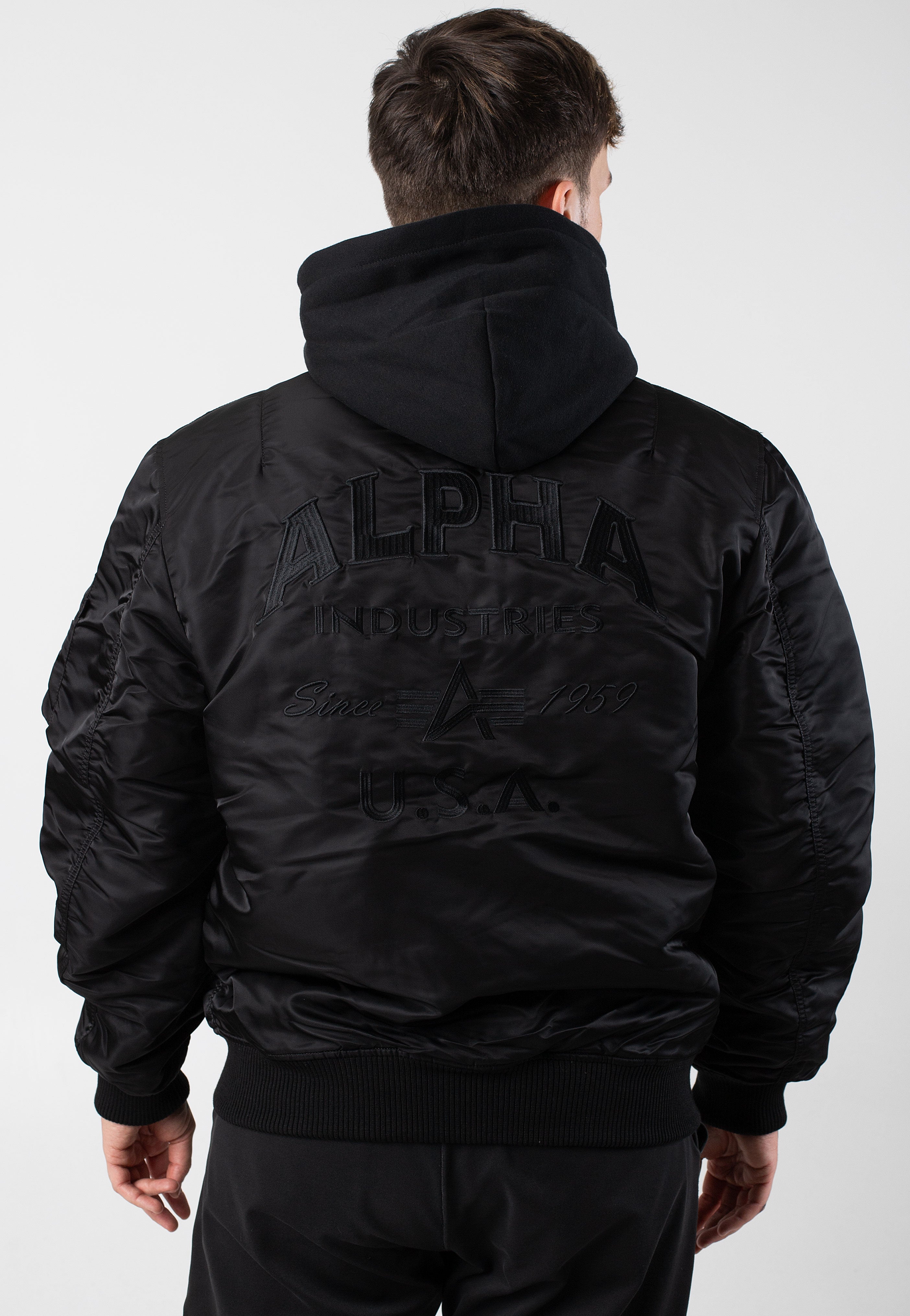 Alpha Industries - MA 1 ZH Back EMB Black - Jacket | Men-Image