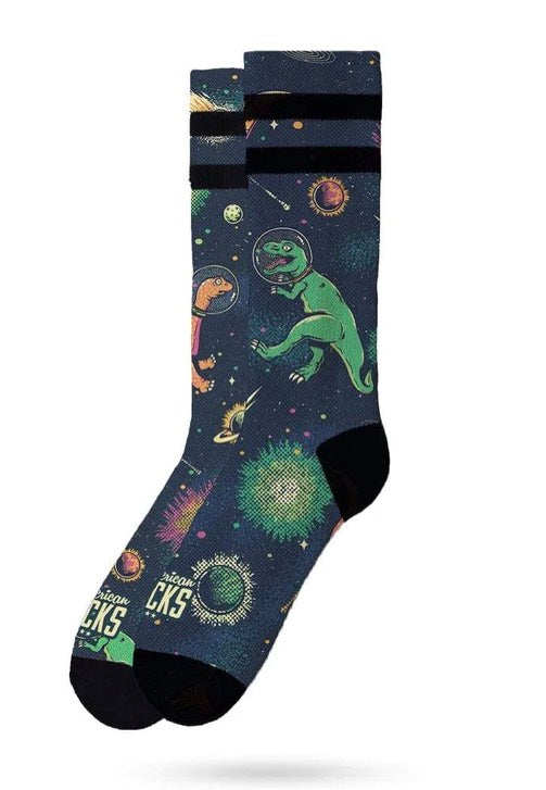 American Socks - Space Dino Mid High - Socks | Neutral-Image