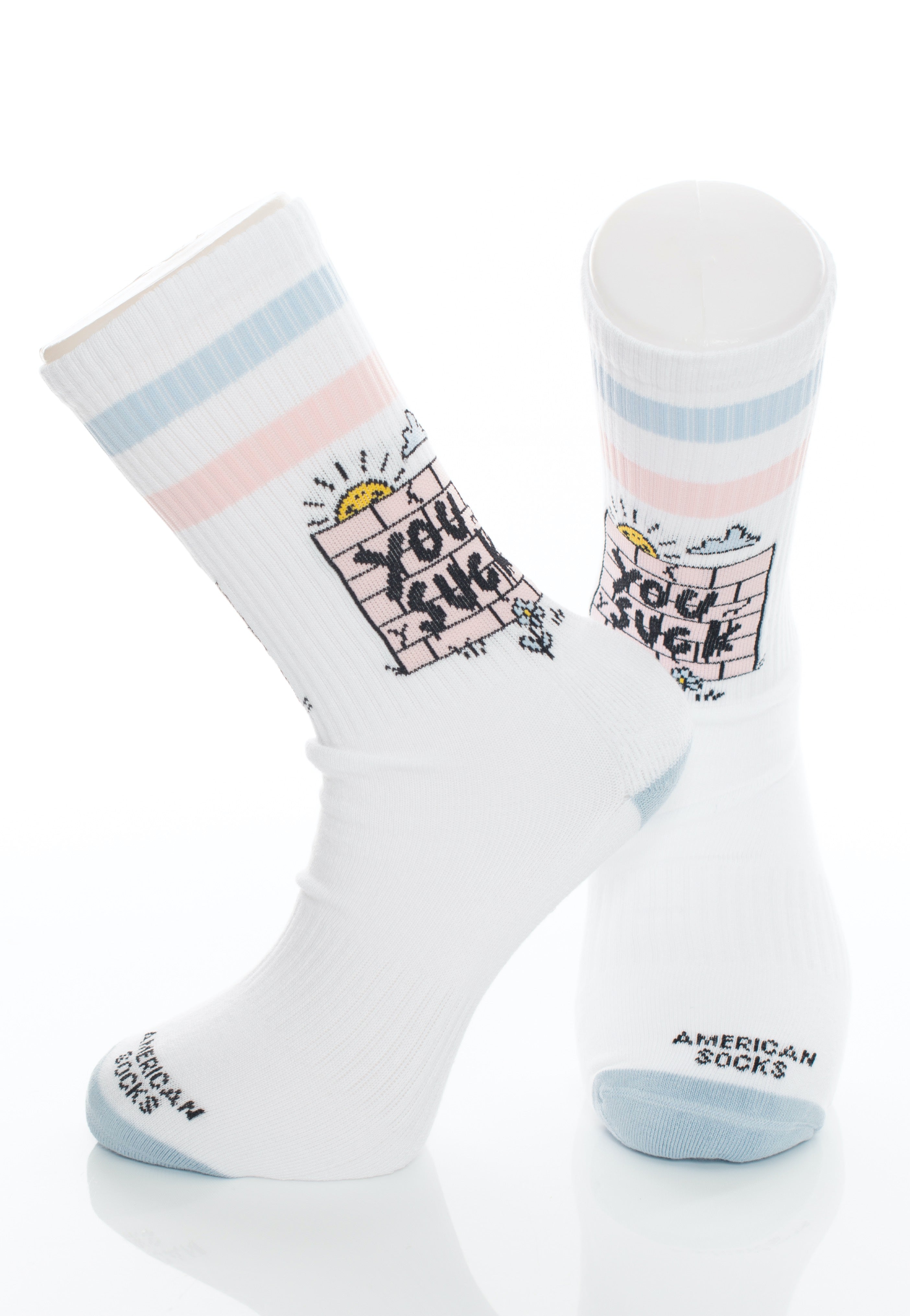 American Socks - You Suck Mid High - Socks | Neutral-Image