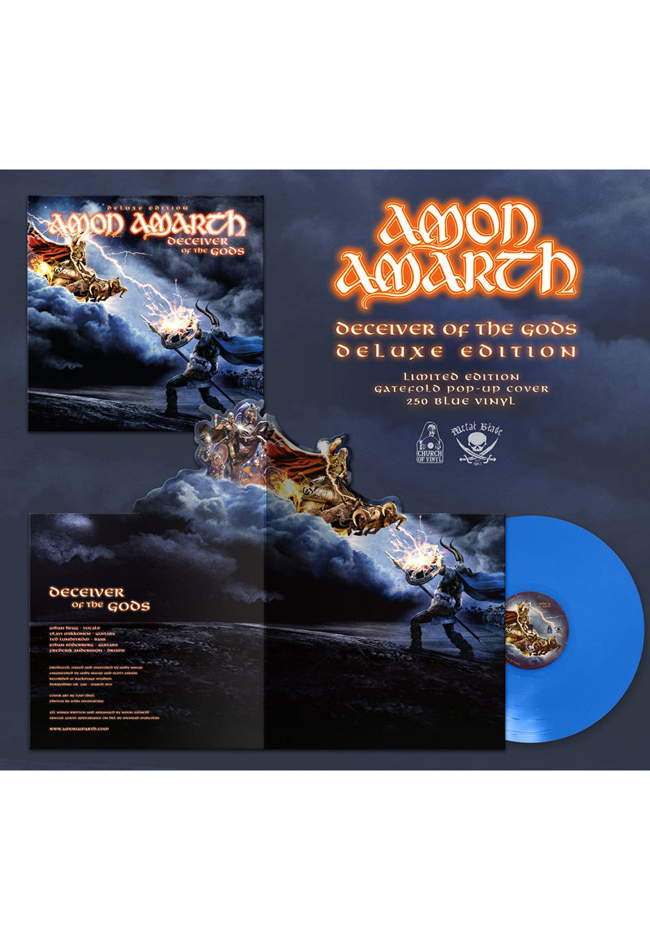 Amon Amarth - Deceiver Of The Gods (Pop Up) Blue - Colored Vinyl | Neutral-Image