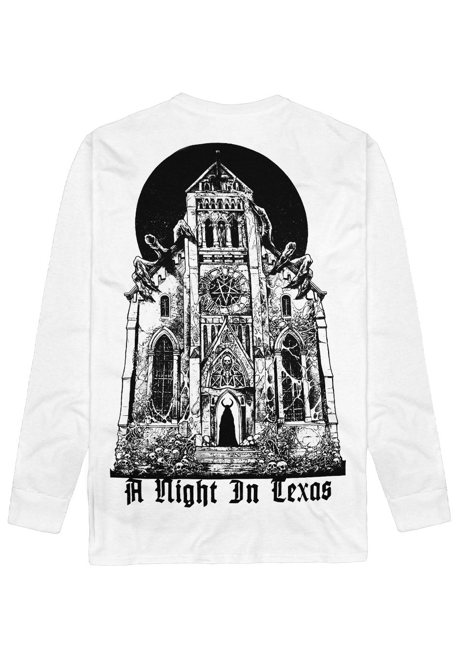 A Night In Texas - Death Chapel White - Longsleeve | Neutral-Image