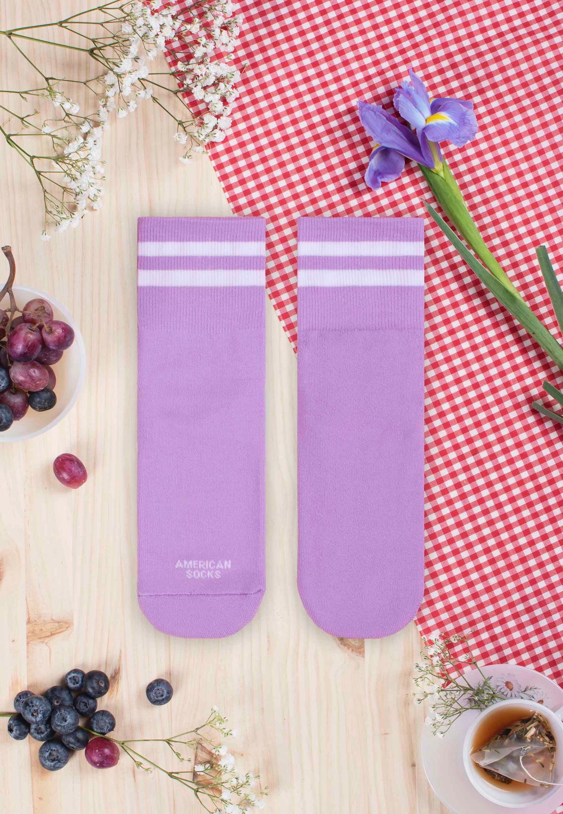 American Socks - Violet Ankle High Purple - Socks | Neutral-Image