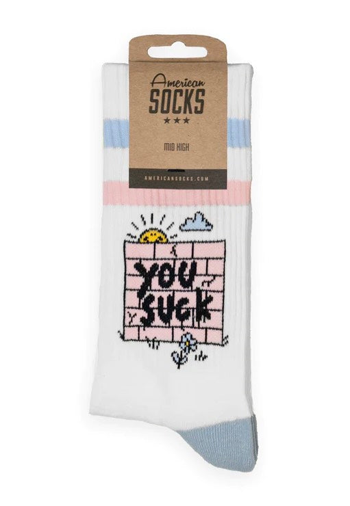 American Socks - You Suck Mid High - Socks | Neutral-Image