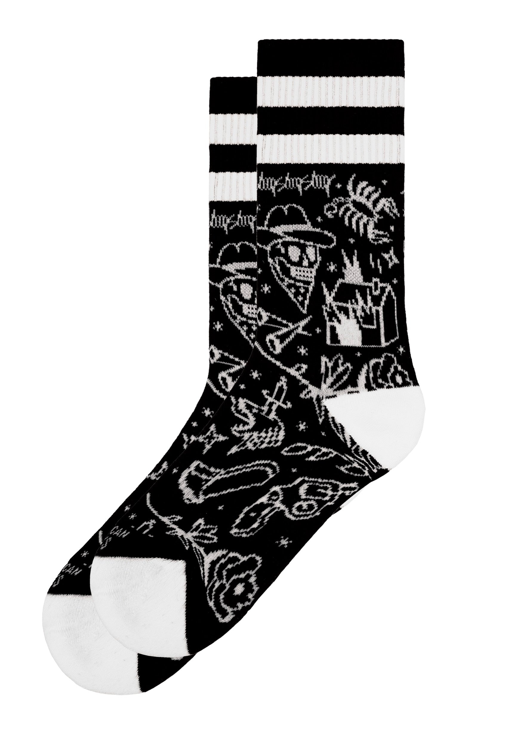 American Socks - Cowboy Mid High Black - Socks | Neutral-Image