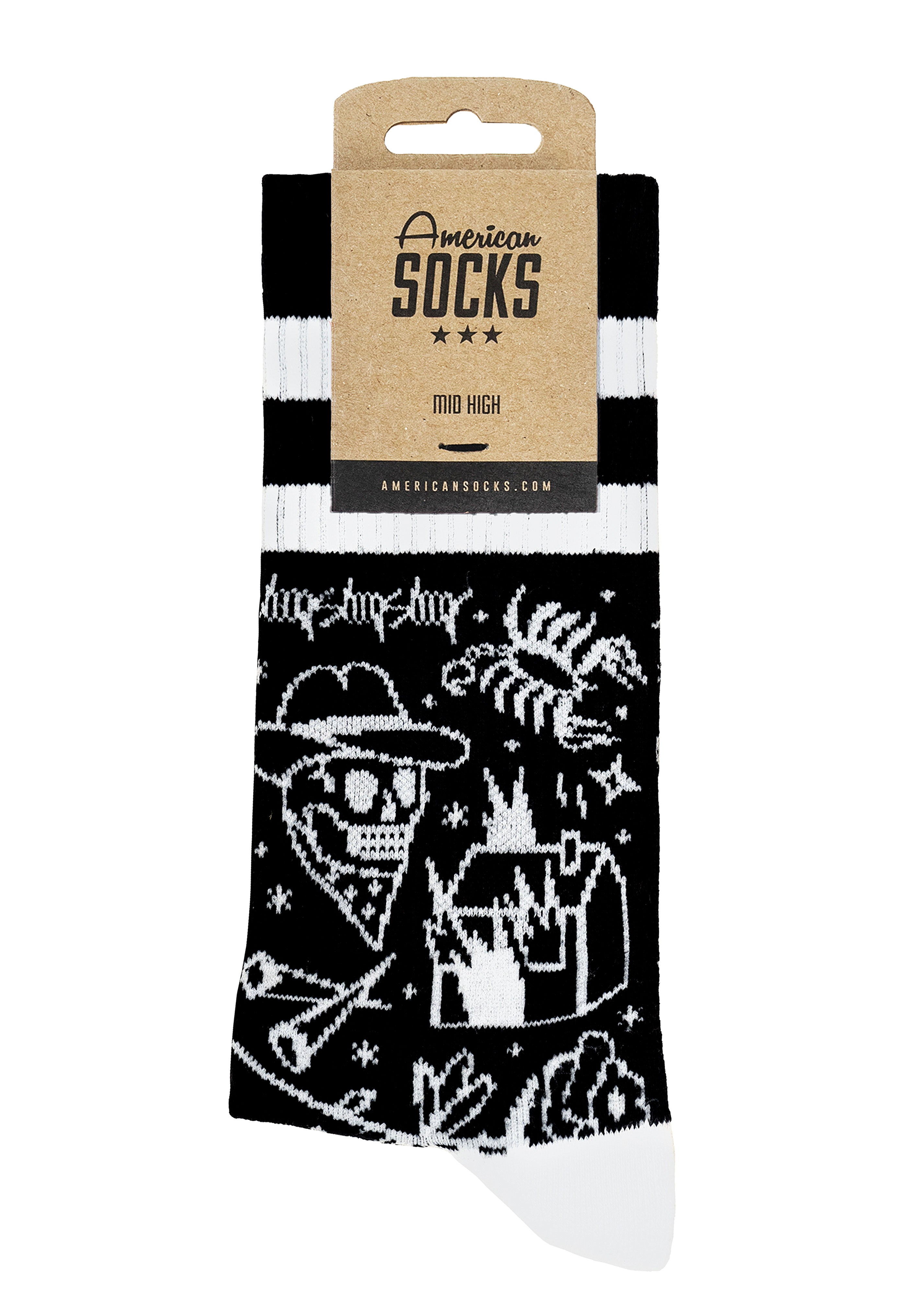 American Socks - Cowboy Mid High Black - Socks | Neutral-Image