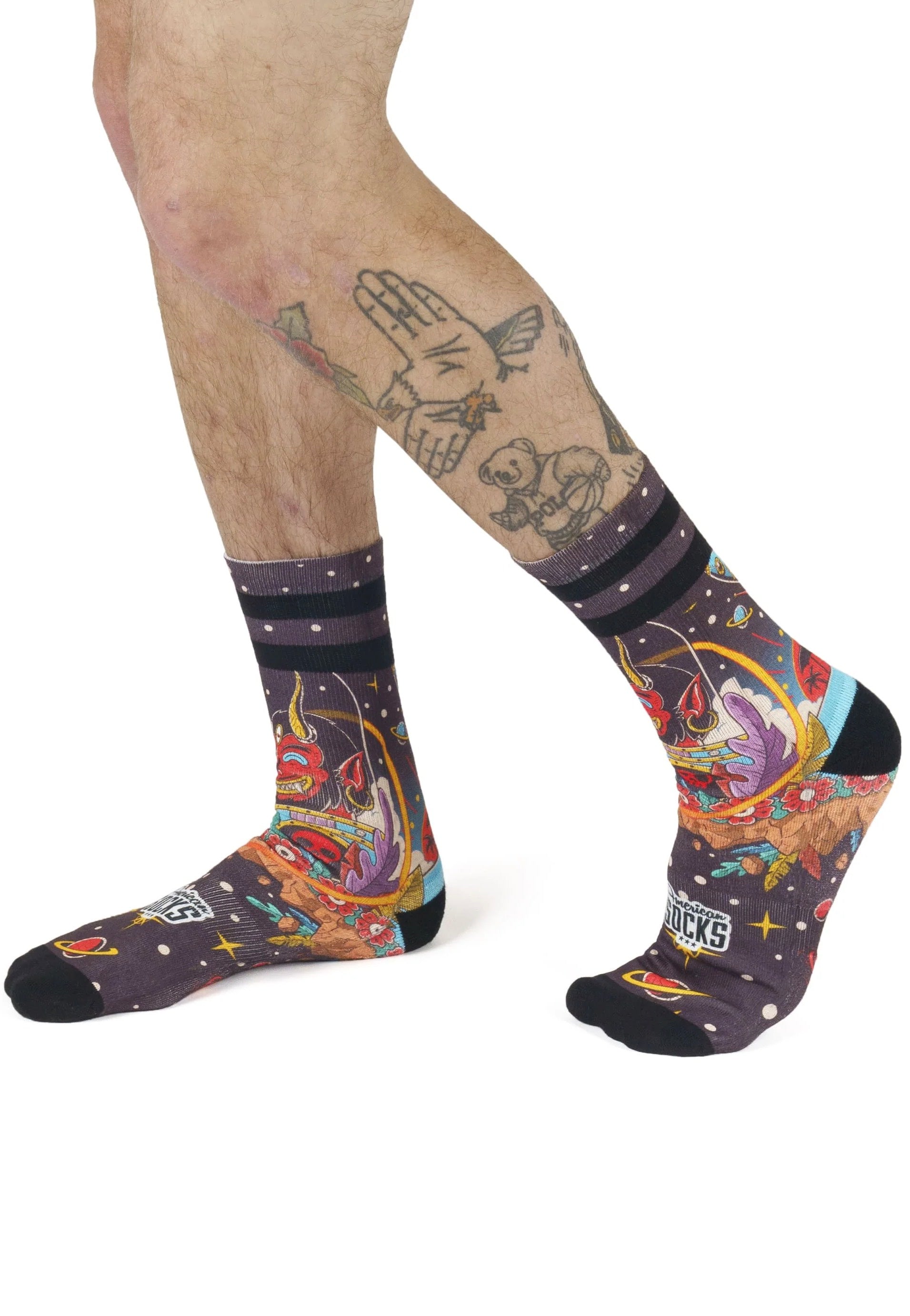 American Socks - Space Holidays Mid High Multi - Socks | Neutral-Image