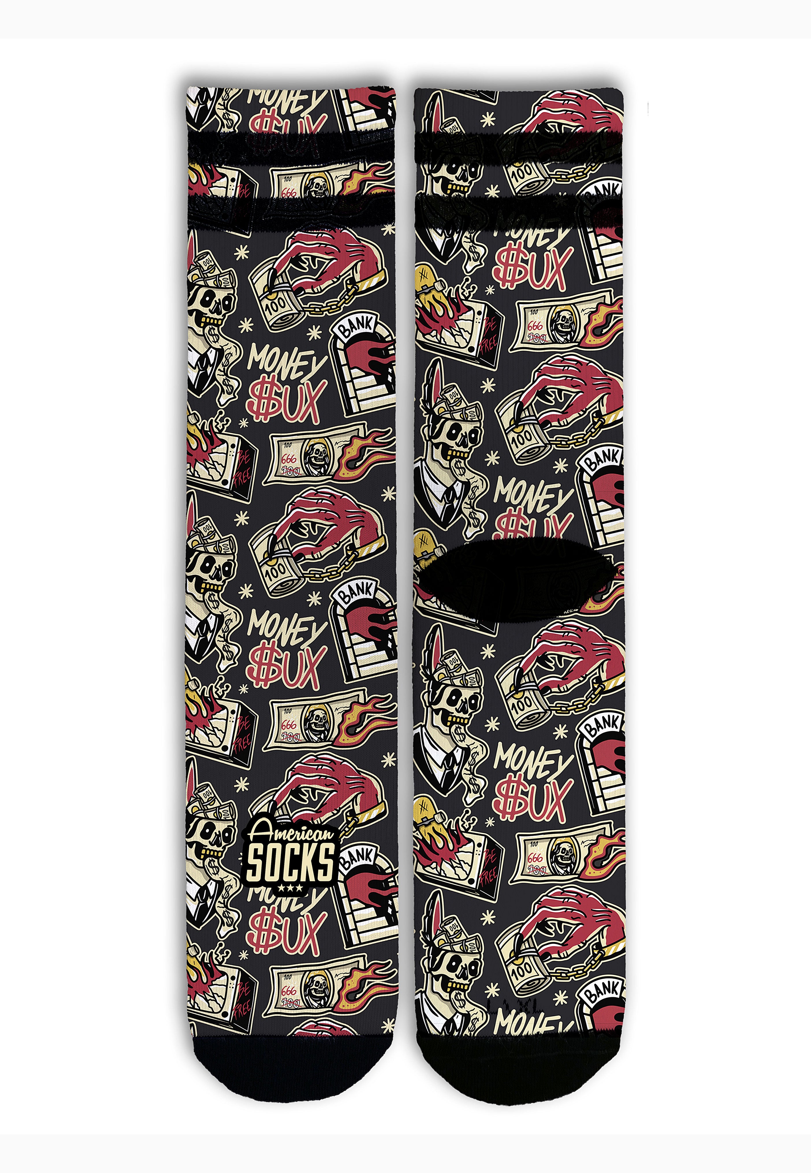 American Socks - Money Sucks Mid High - Socks | Neutral-Image