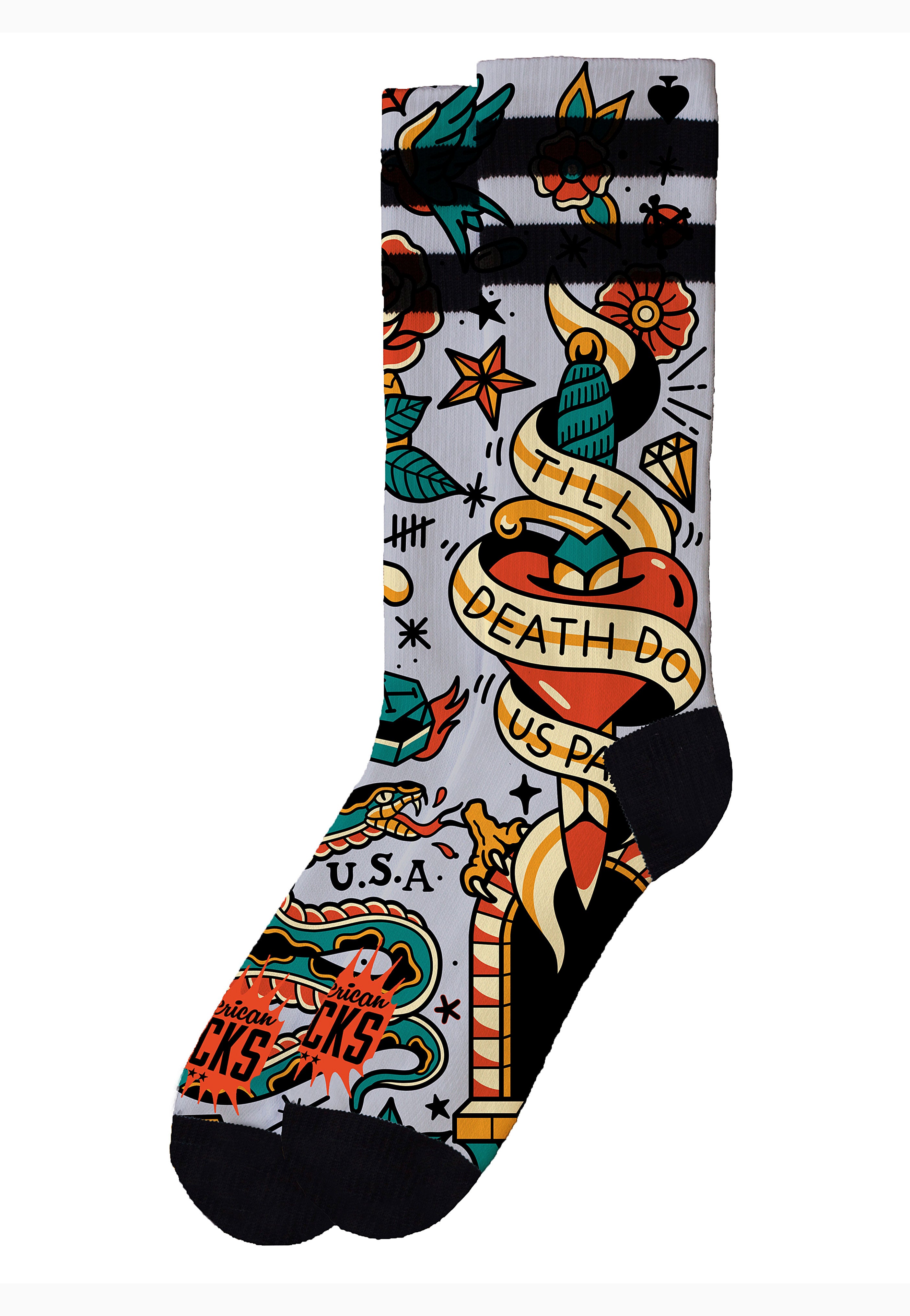 American Socks - Till Death Do Us Part Mid High - Socks | Neutral-Image