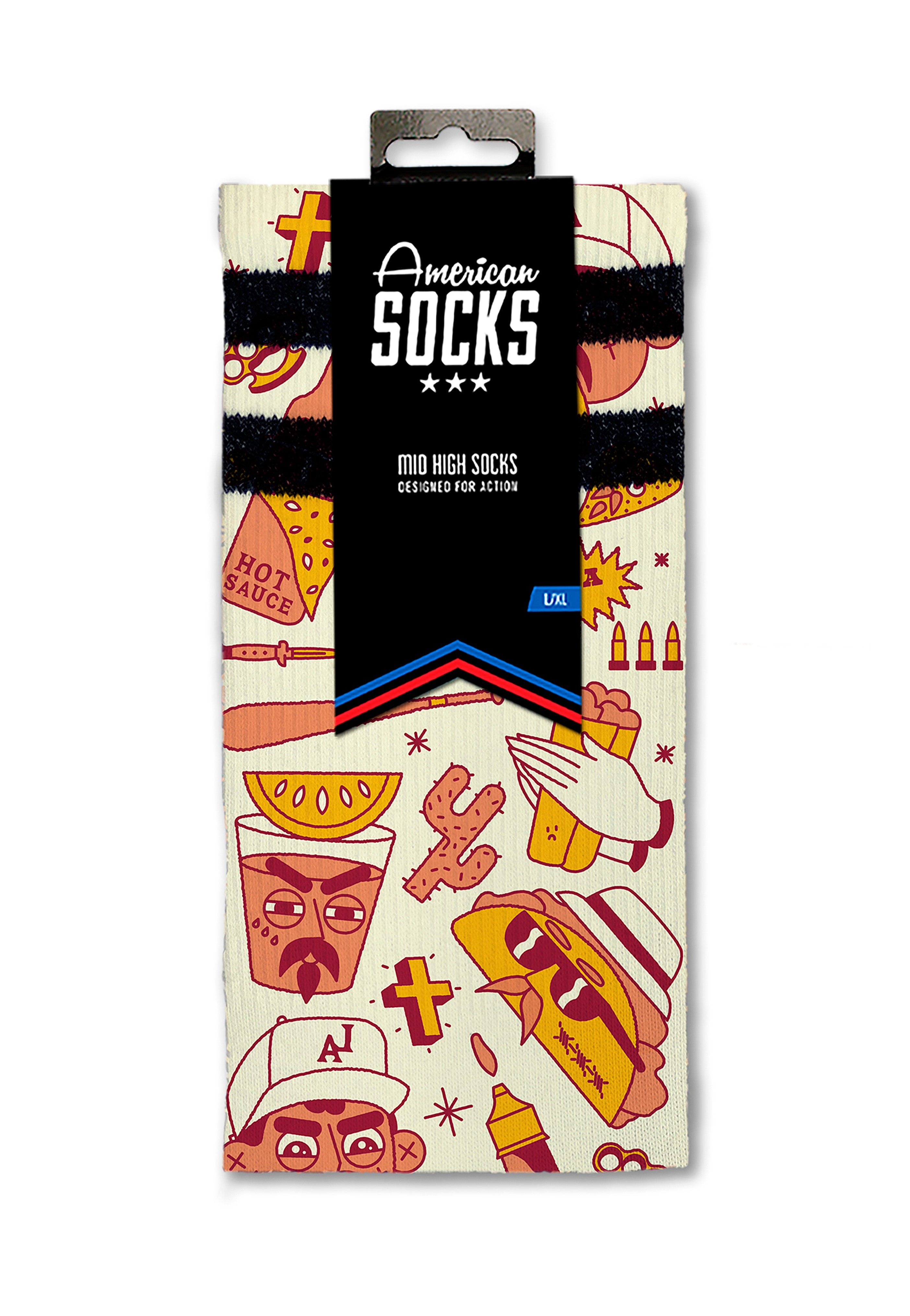 American Socks - Tacos & Vatos Mid High - Socks