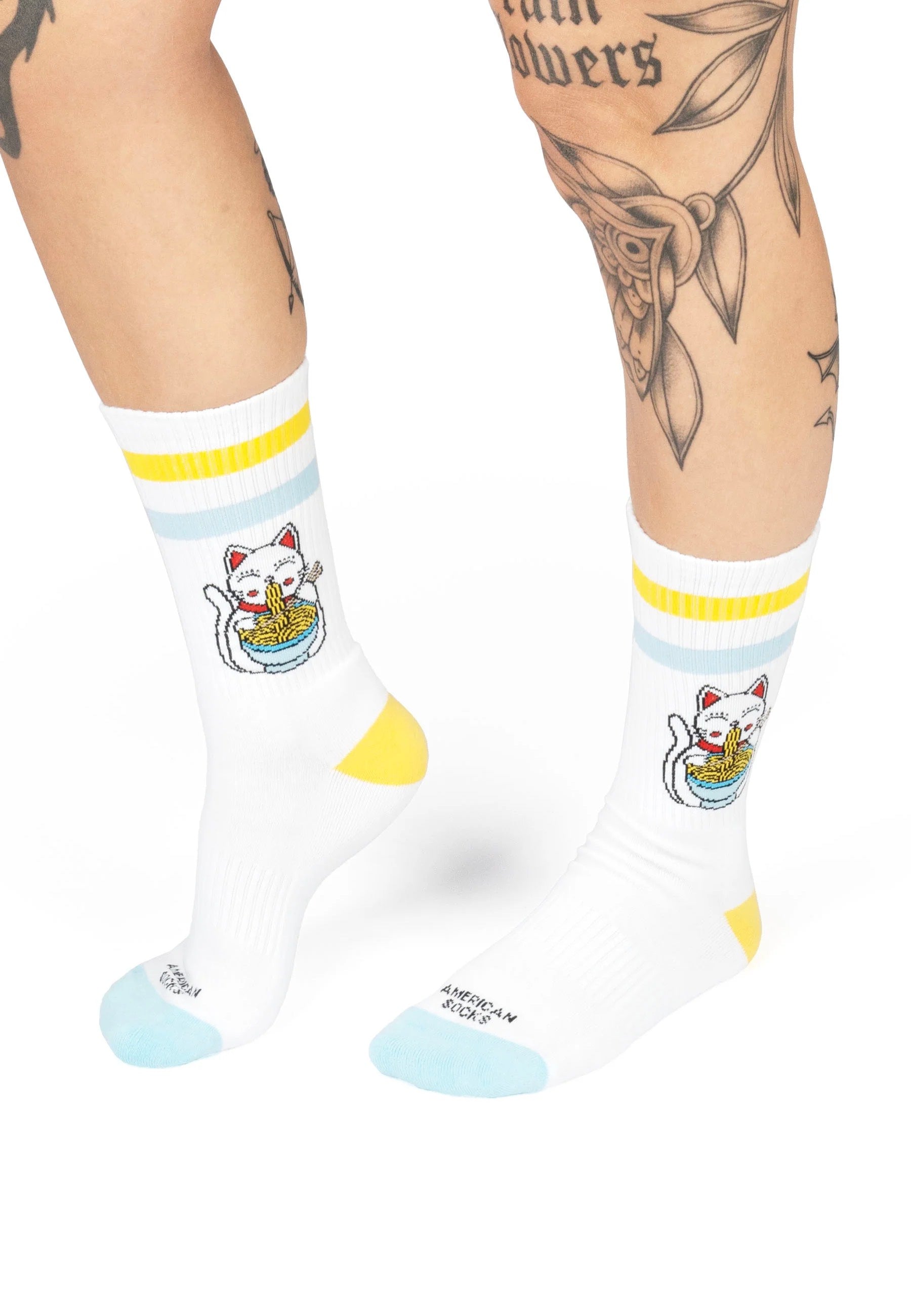 American Socks - Neko Mid High White - Socks | Neutral-Image