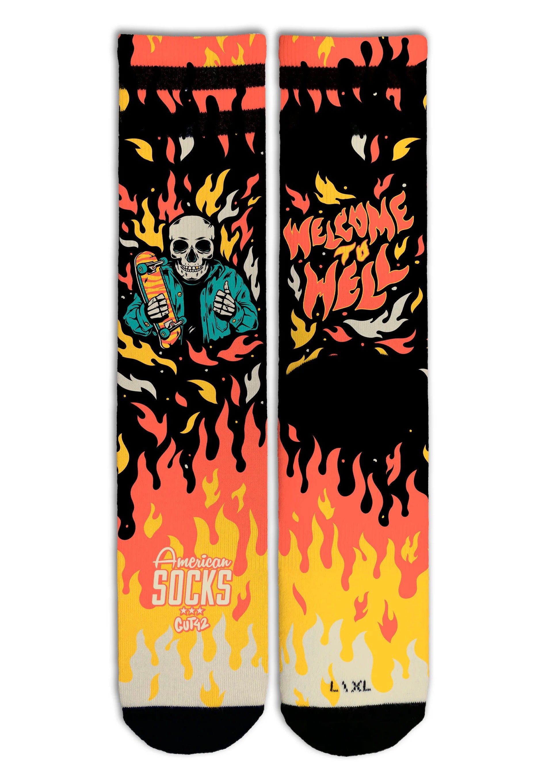 American Socks - Welcome To Hell Mid High - Socks | Neutral-Image