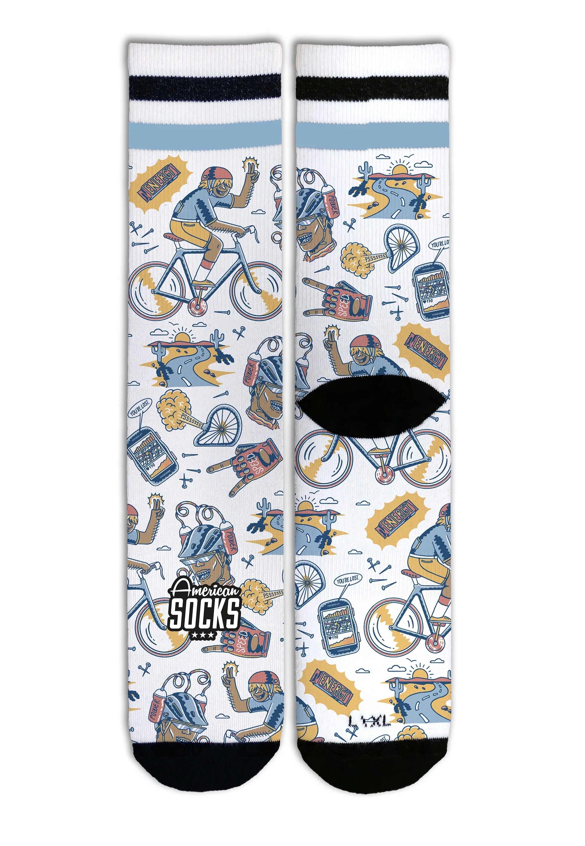 American Socks - Peak Rider Mid High White - Socks | Neutral-Image